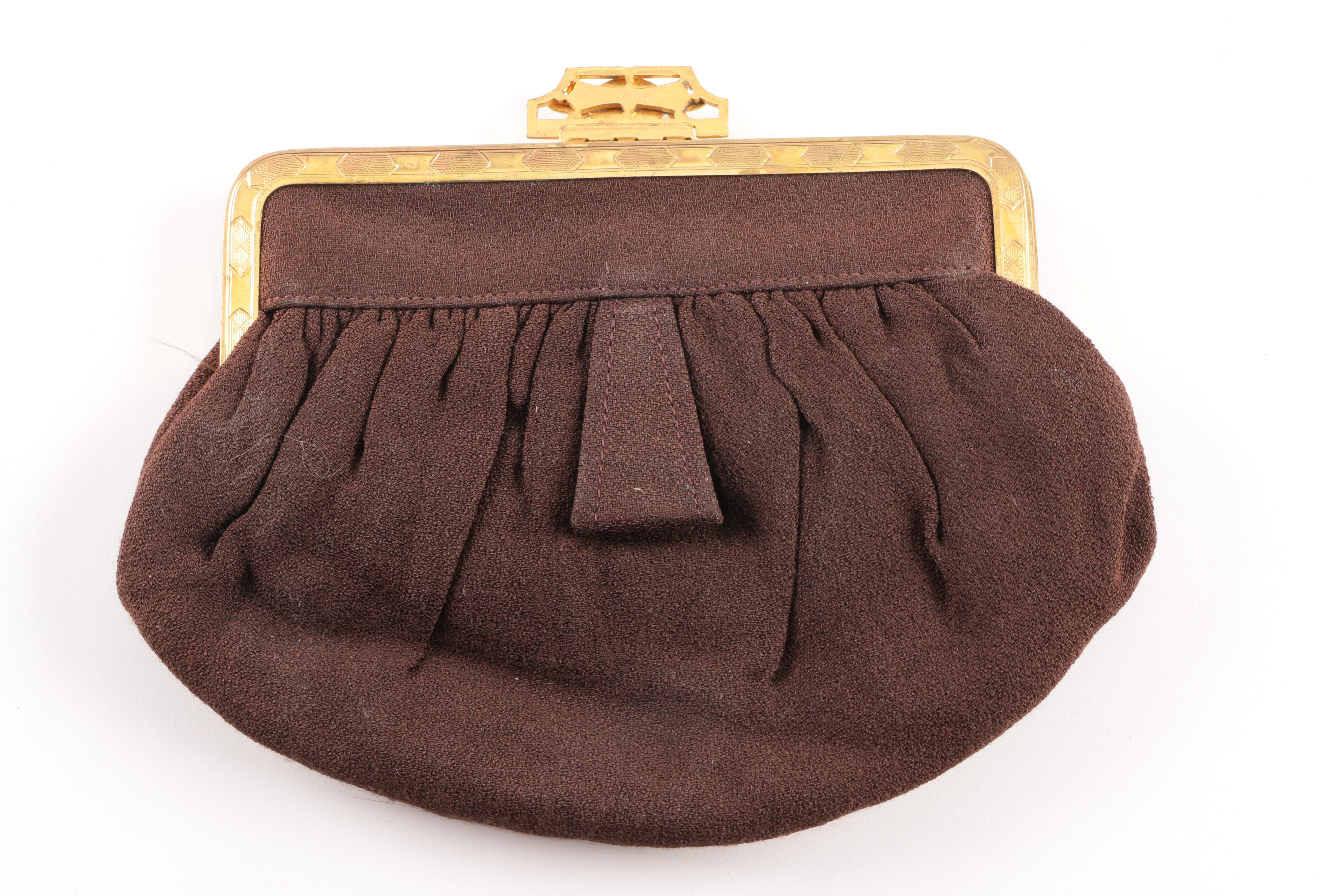 Art Deco Style Clutch With Embellished Frame
