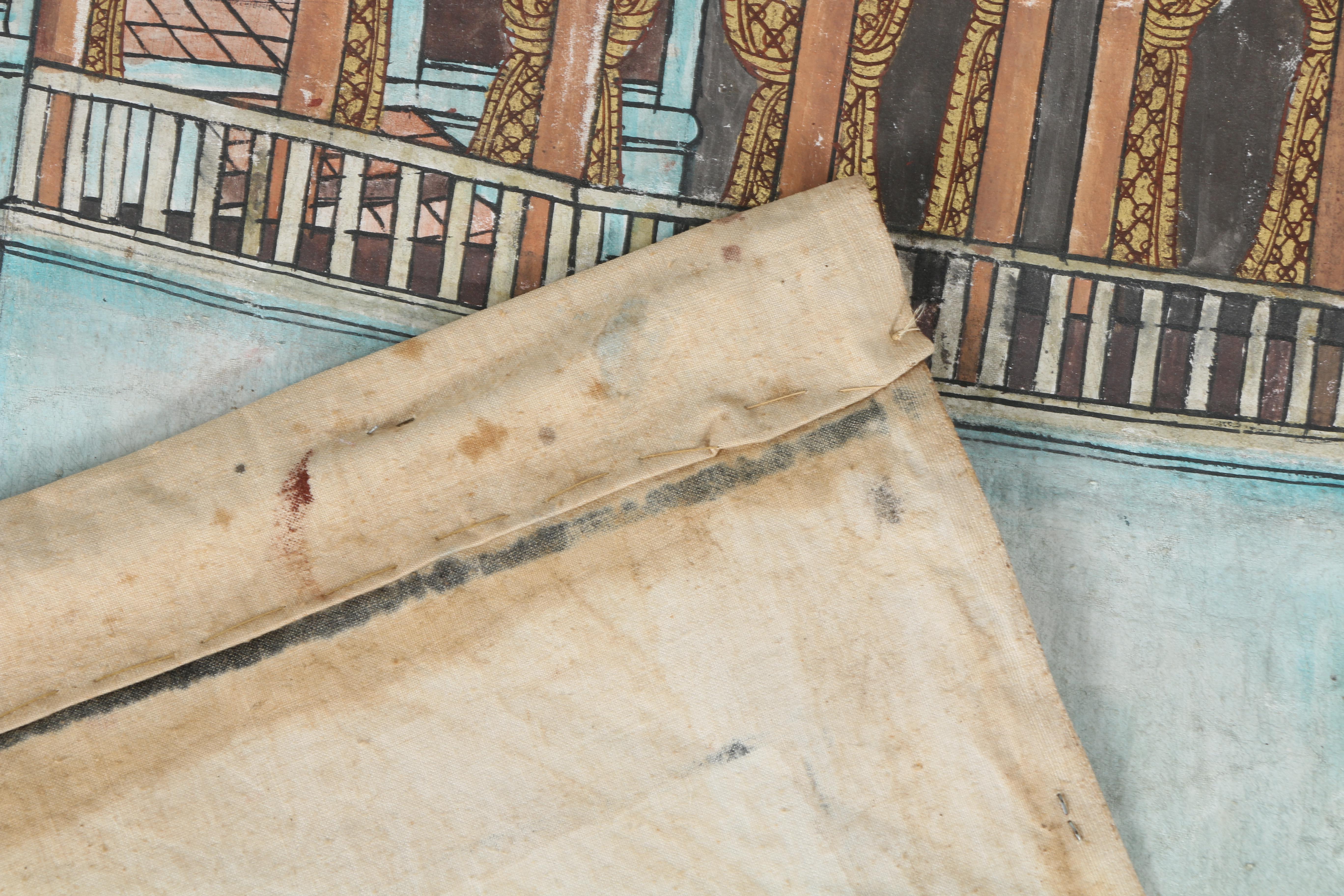 Southeast Asian Hand Painted Wall Hanging