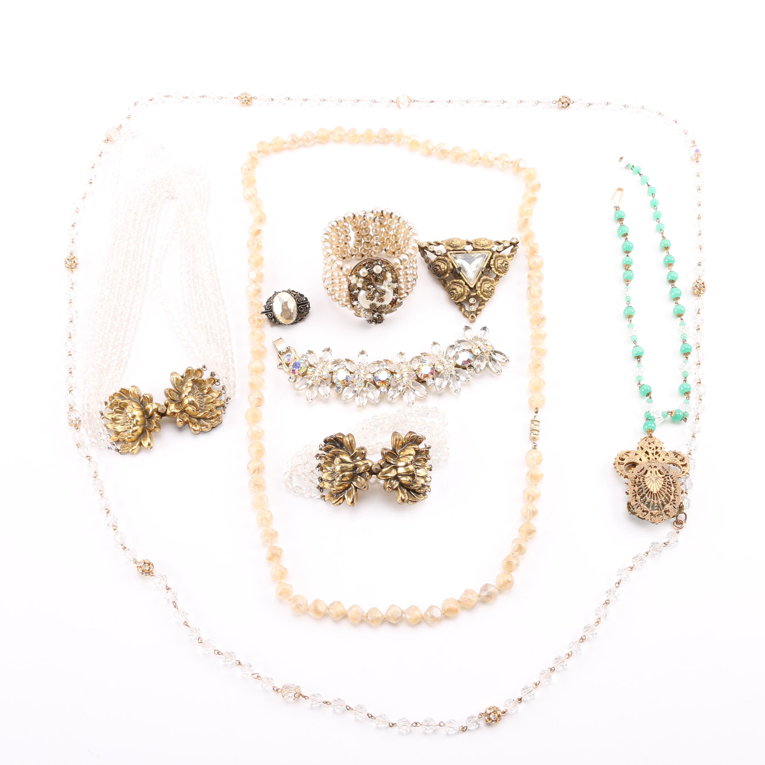 Vintage Beaded Costume Jewelry