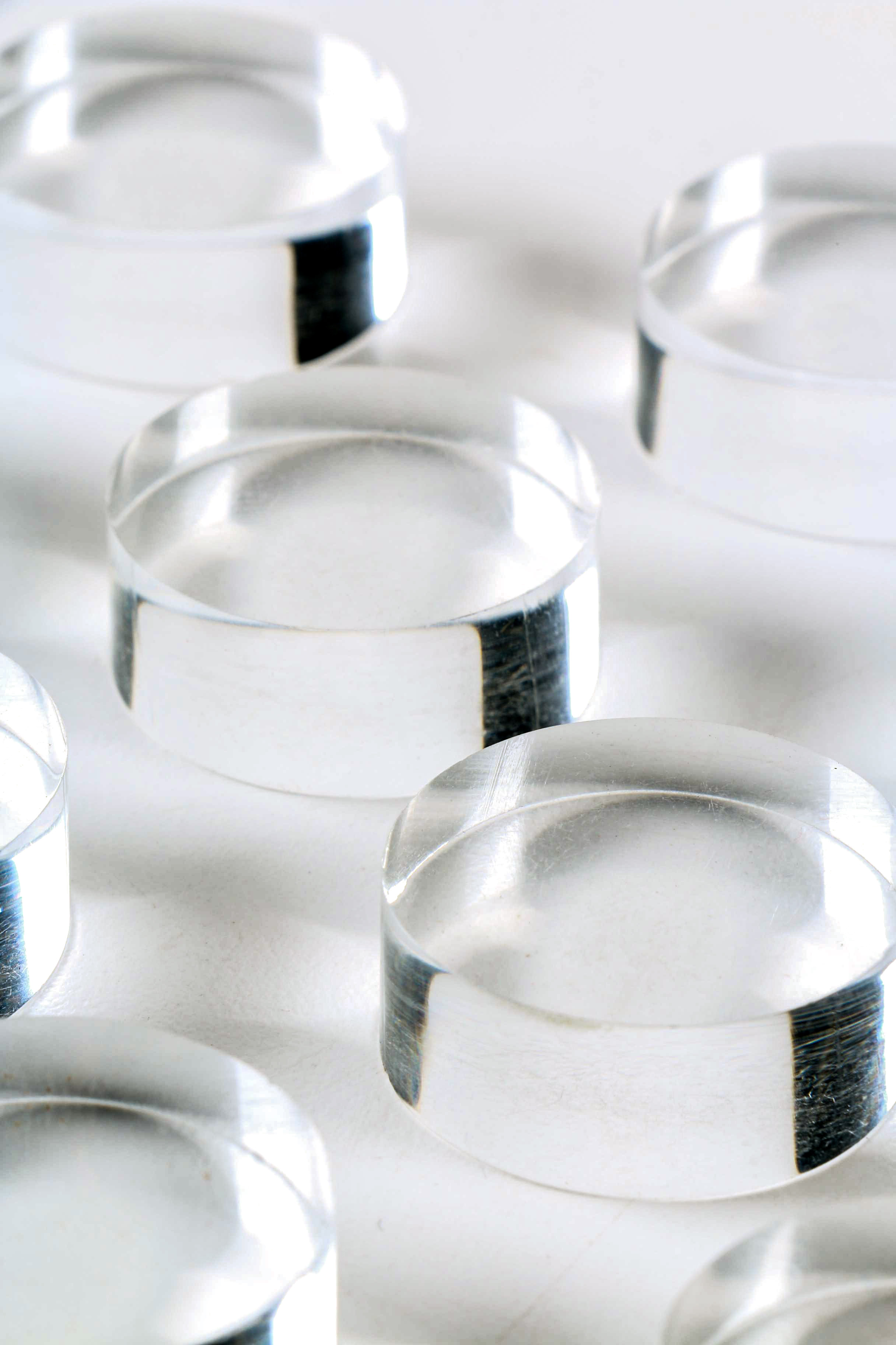 Clear Plastic Circles and Squares