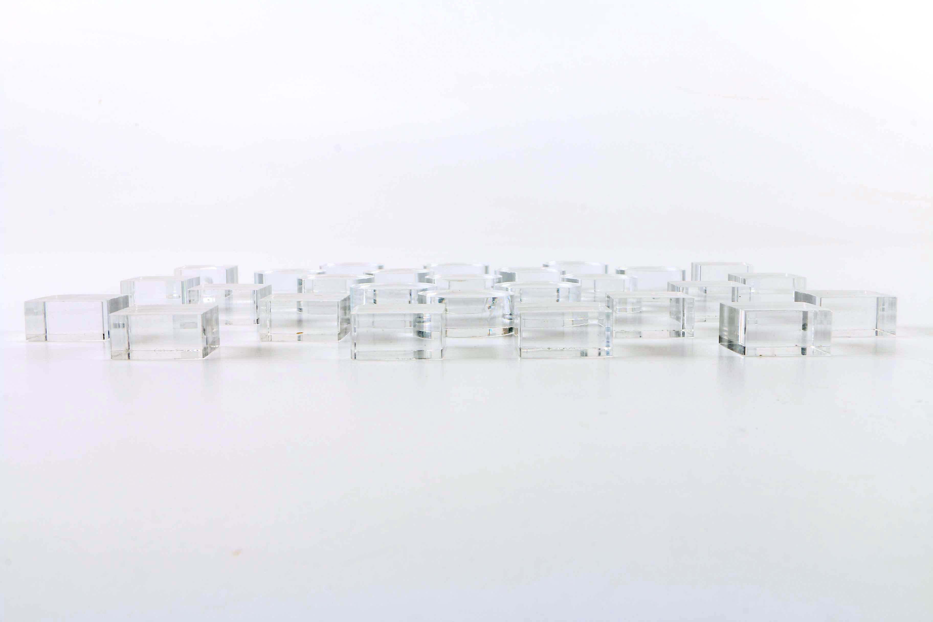 Clear Plastic Circles and Squares