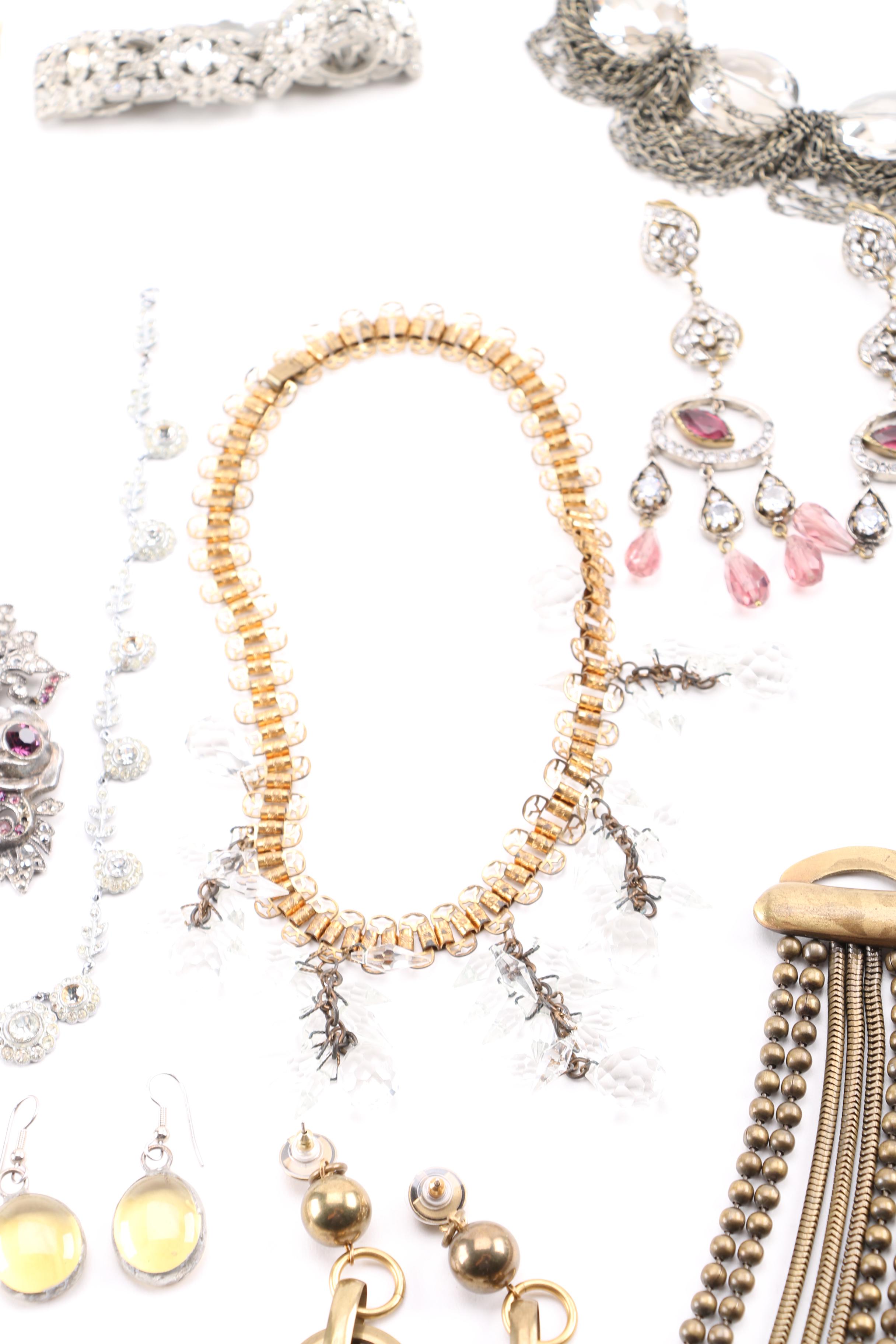 Vintage Costume Jewelry Including Smoky Quartz