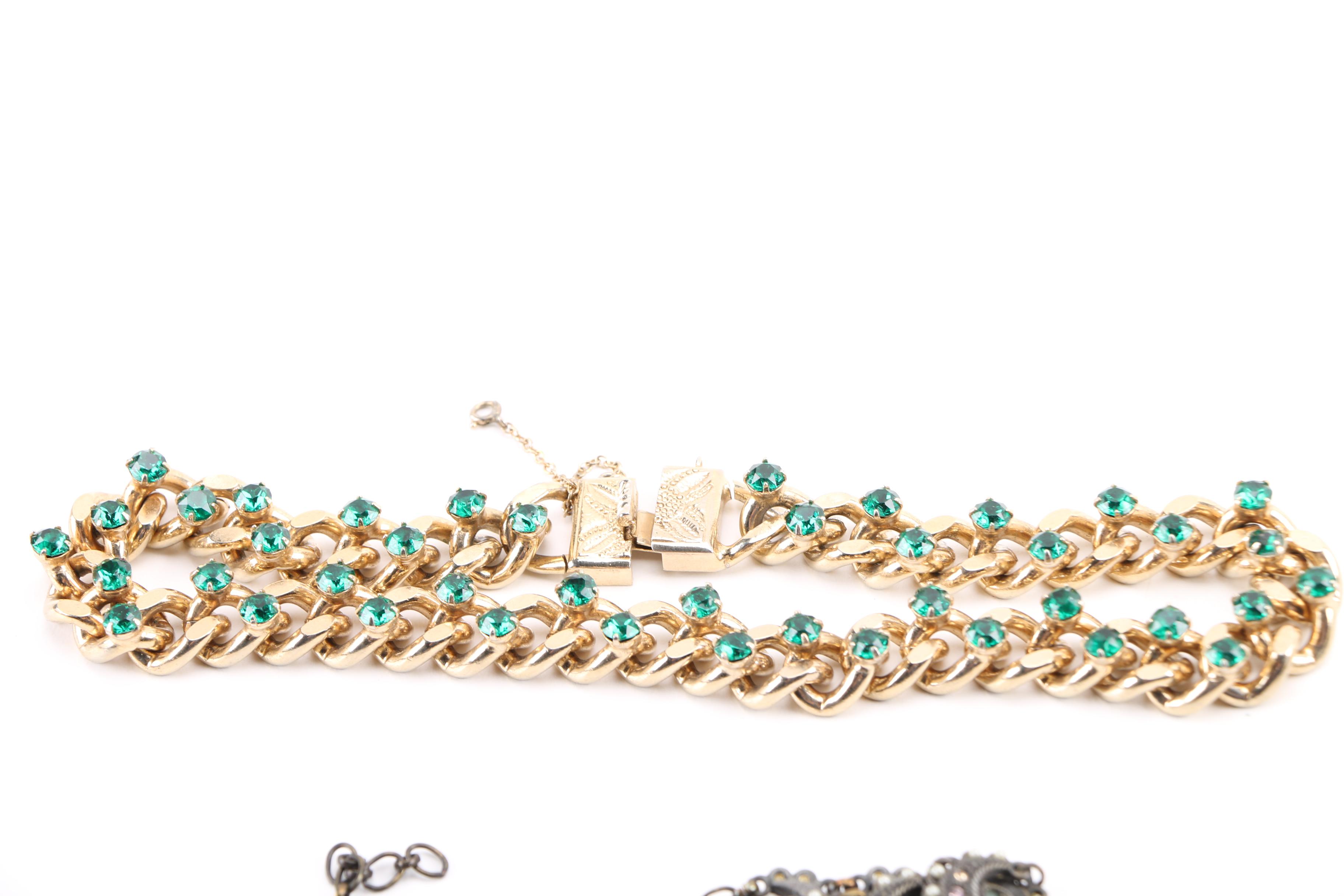 Vintage Costume Jewelry Including Smoky Quartz