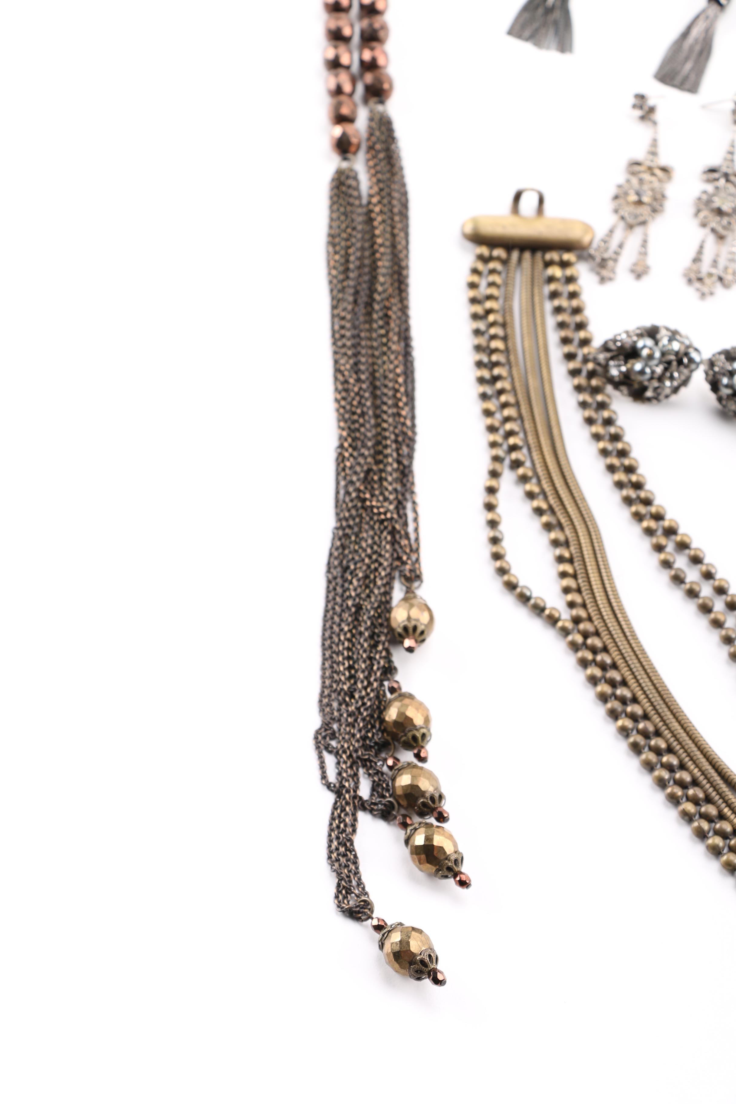 Vintage Costume Jewelry Including Smoky Quartz