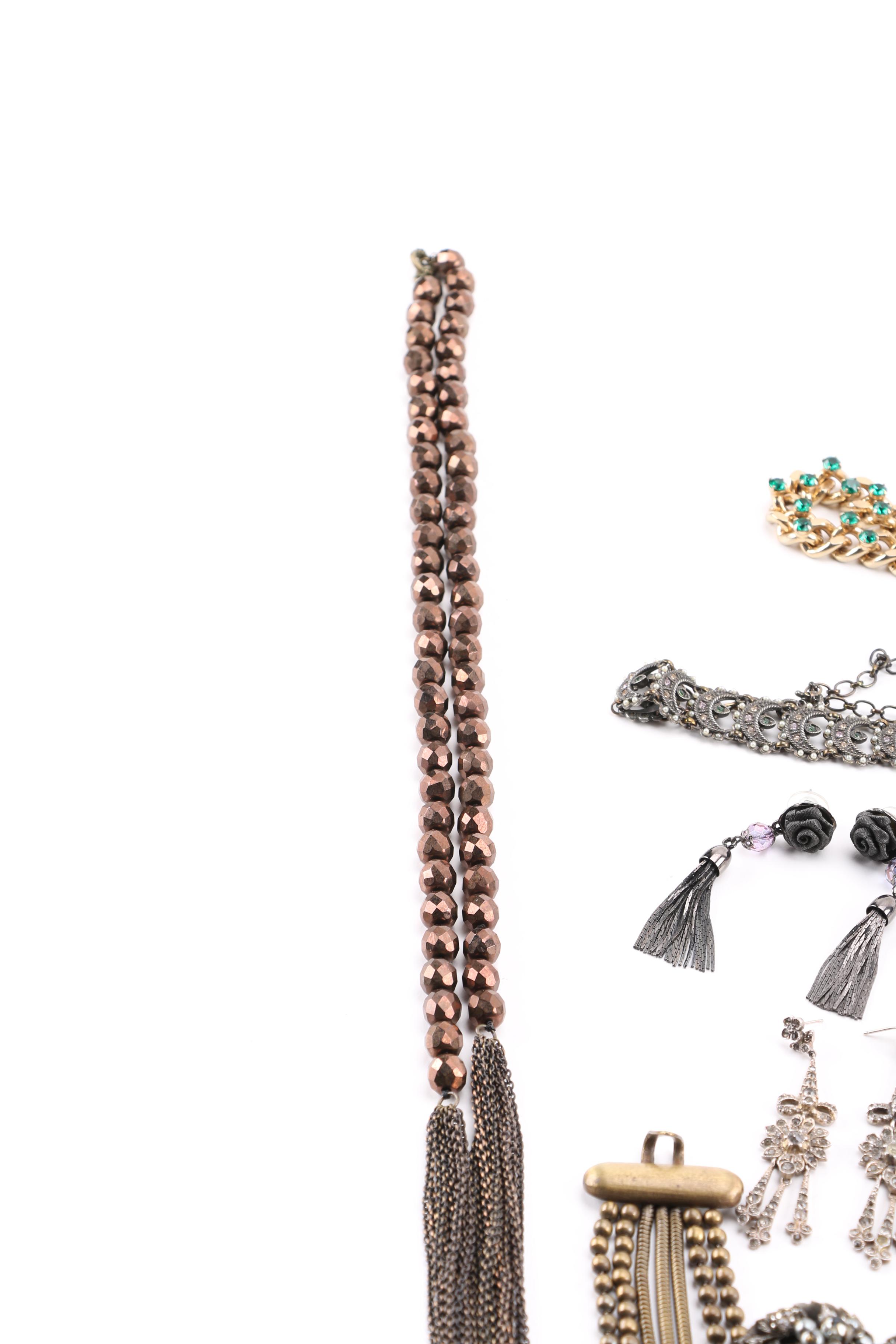 Vintage Costume Jewelry Including Smoky Quartz