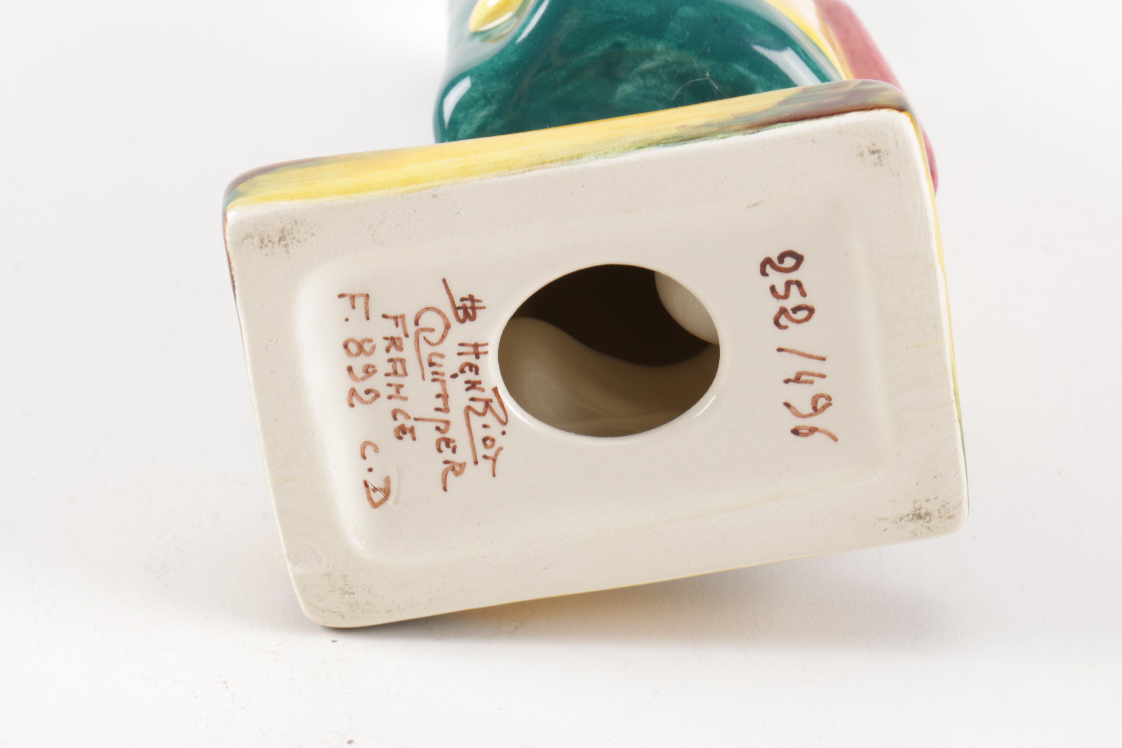 Henriot Quimper Ceramic Figurines