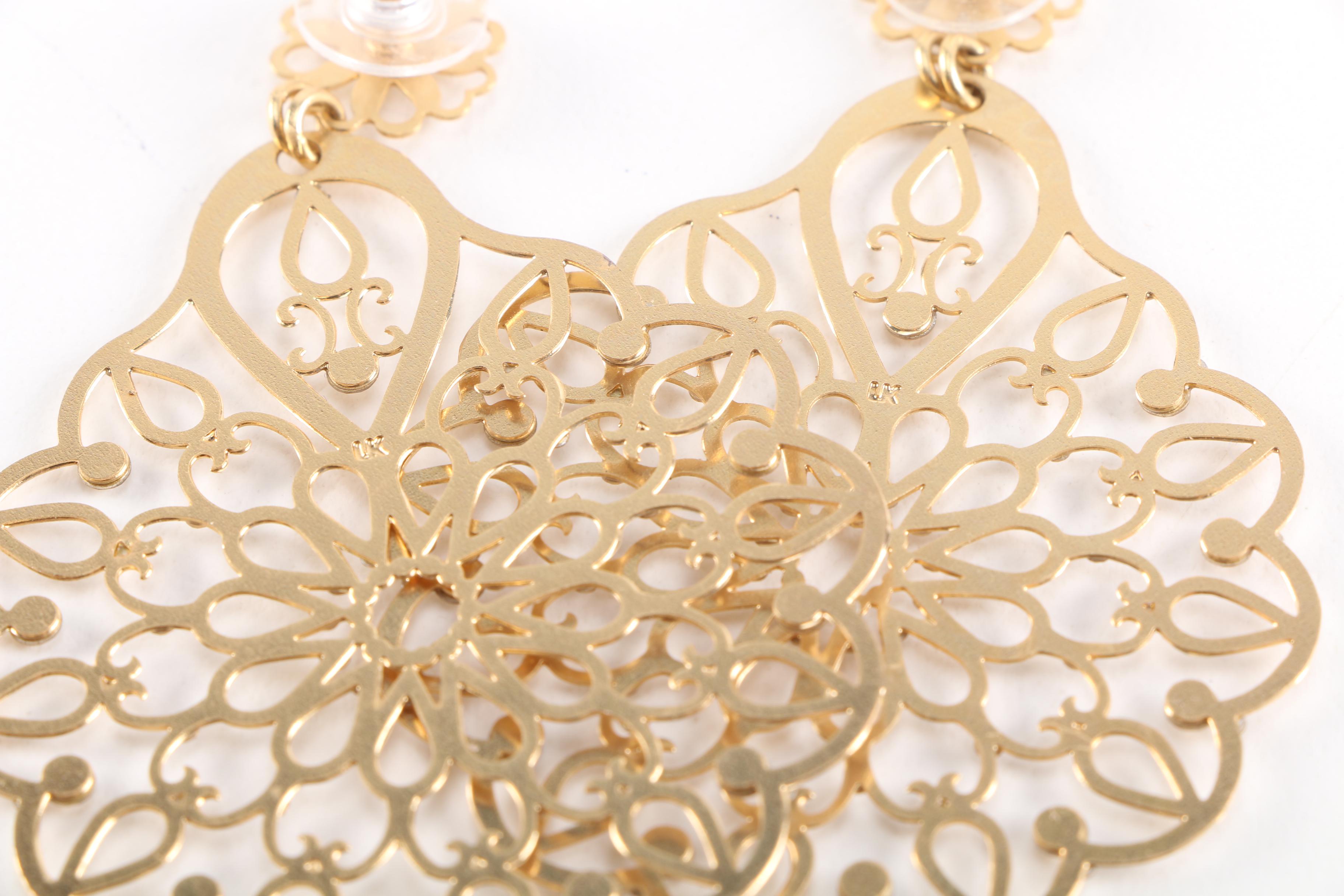 Silver and Gold Tone Costume Jewelry Including Kramer