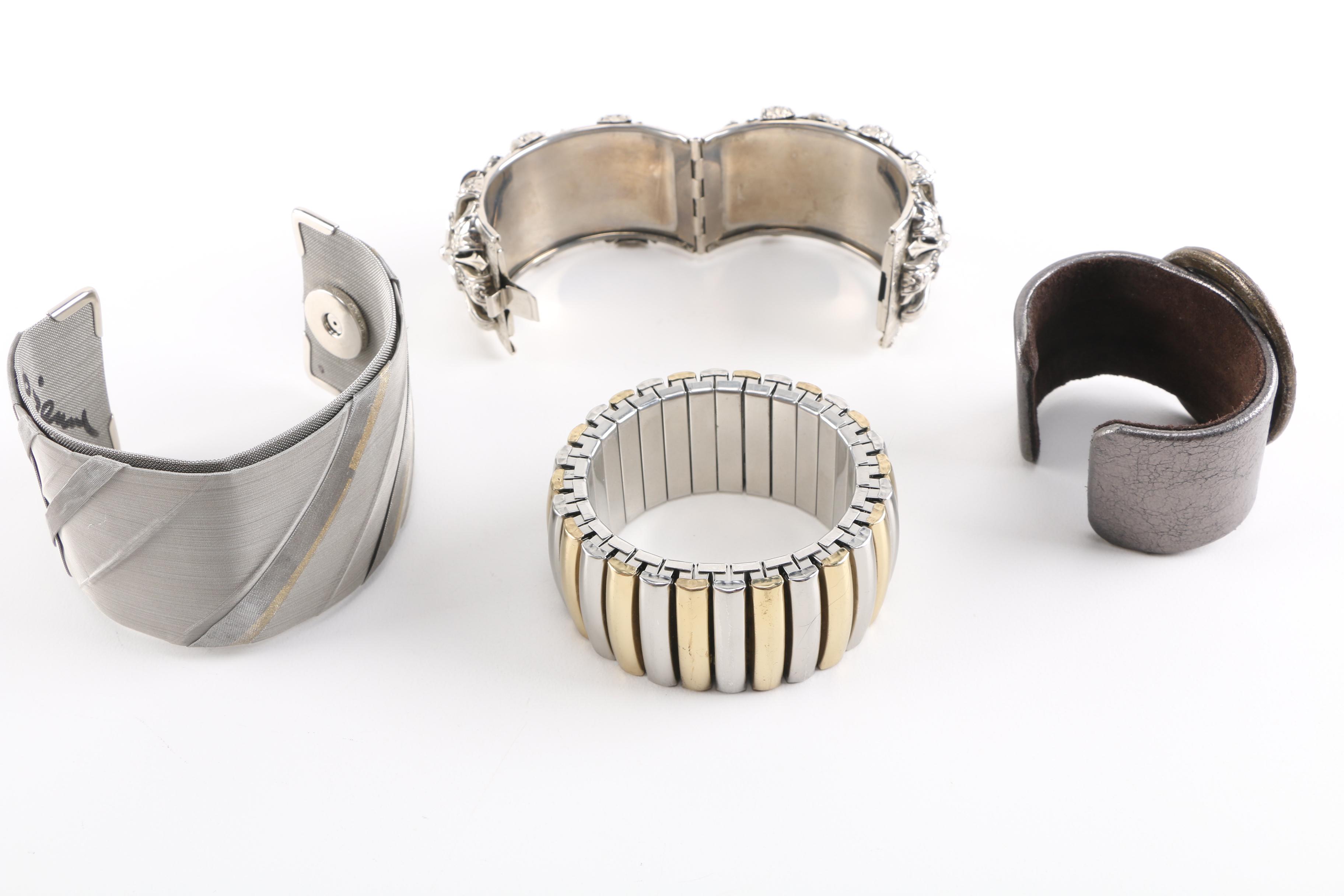 Silver and Gold Tone Costume Jewelry Including Kramer