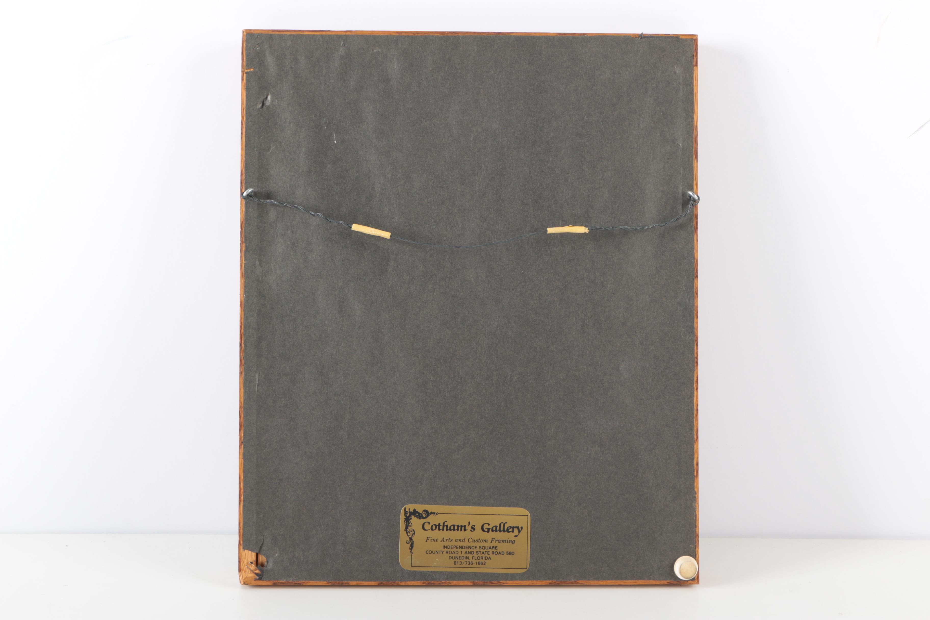 M. Albritton Artist Proof Intaglio Print on Paper "Catch Of The Day"