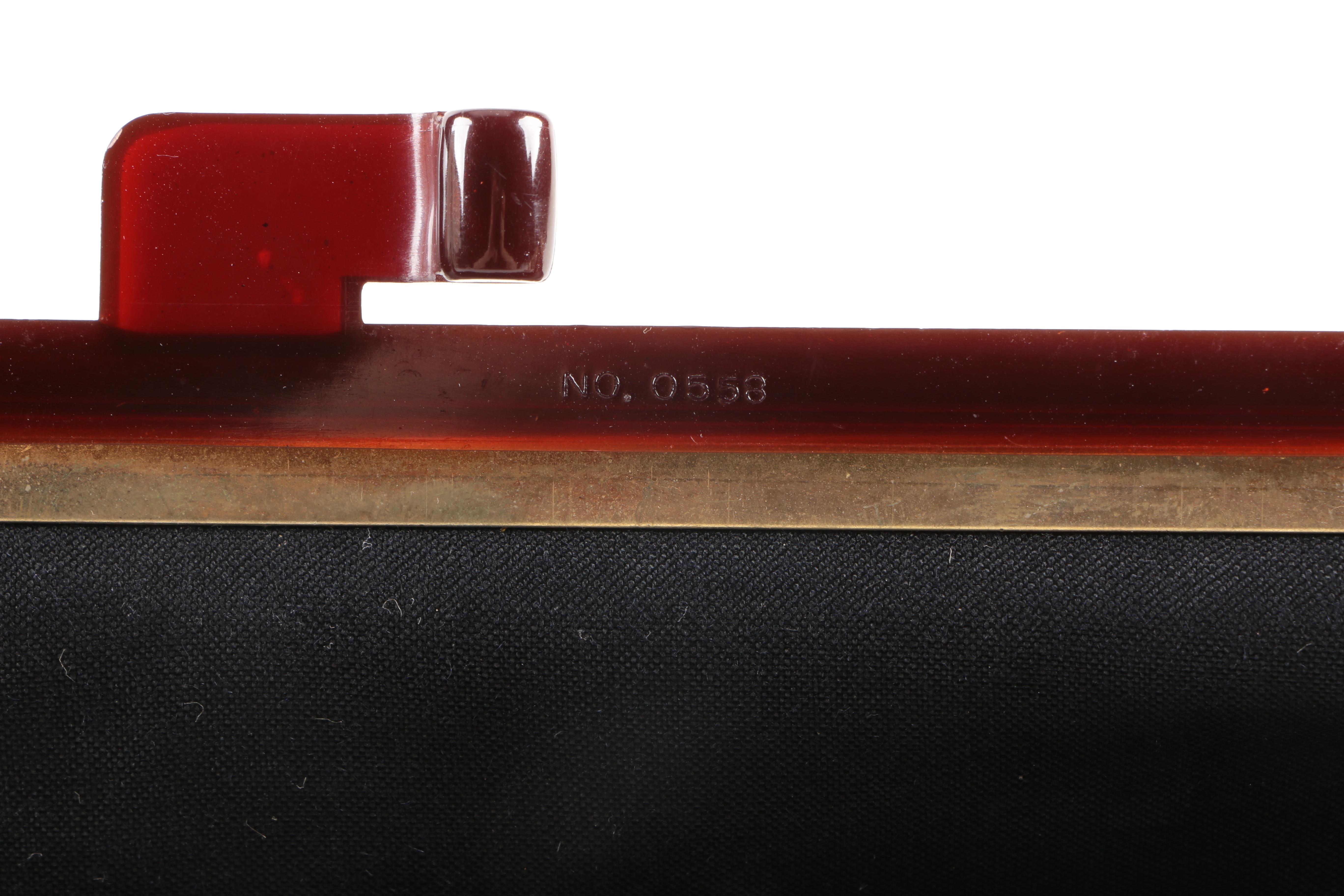 Tardini Leather Bag With Sterling Accent and Tapestry Clutch