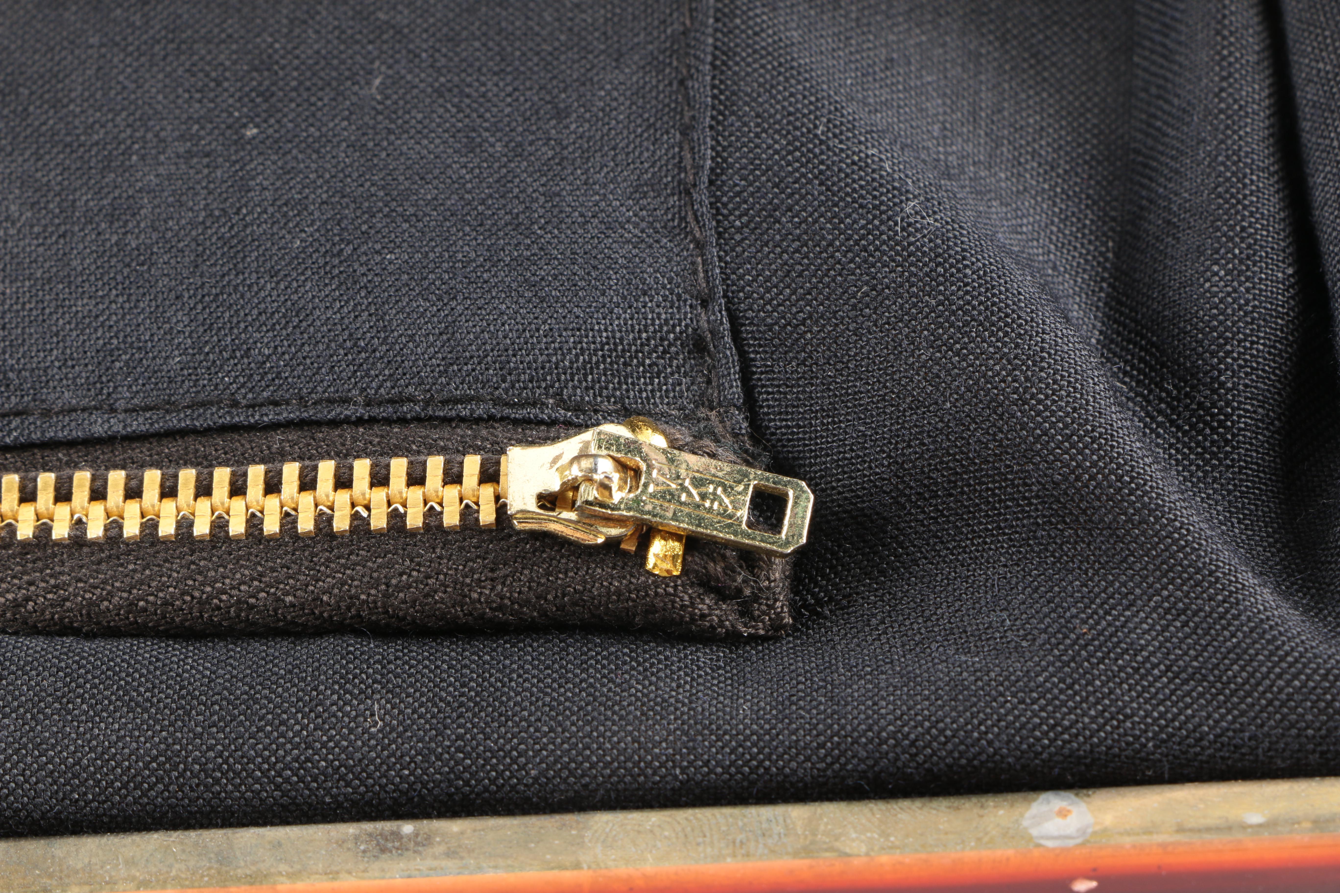 Tardini Leather Bag With Sterling Accent and Tapestry Clutch