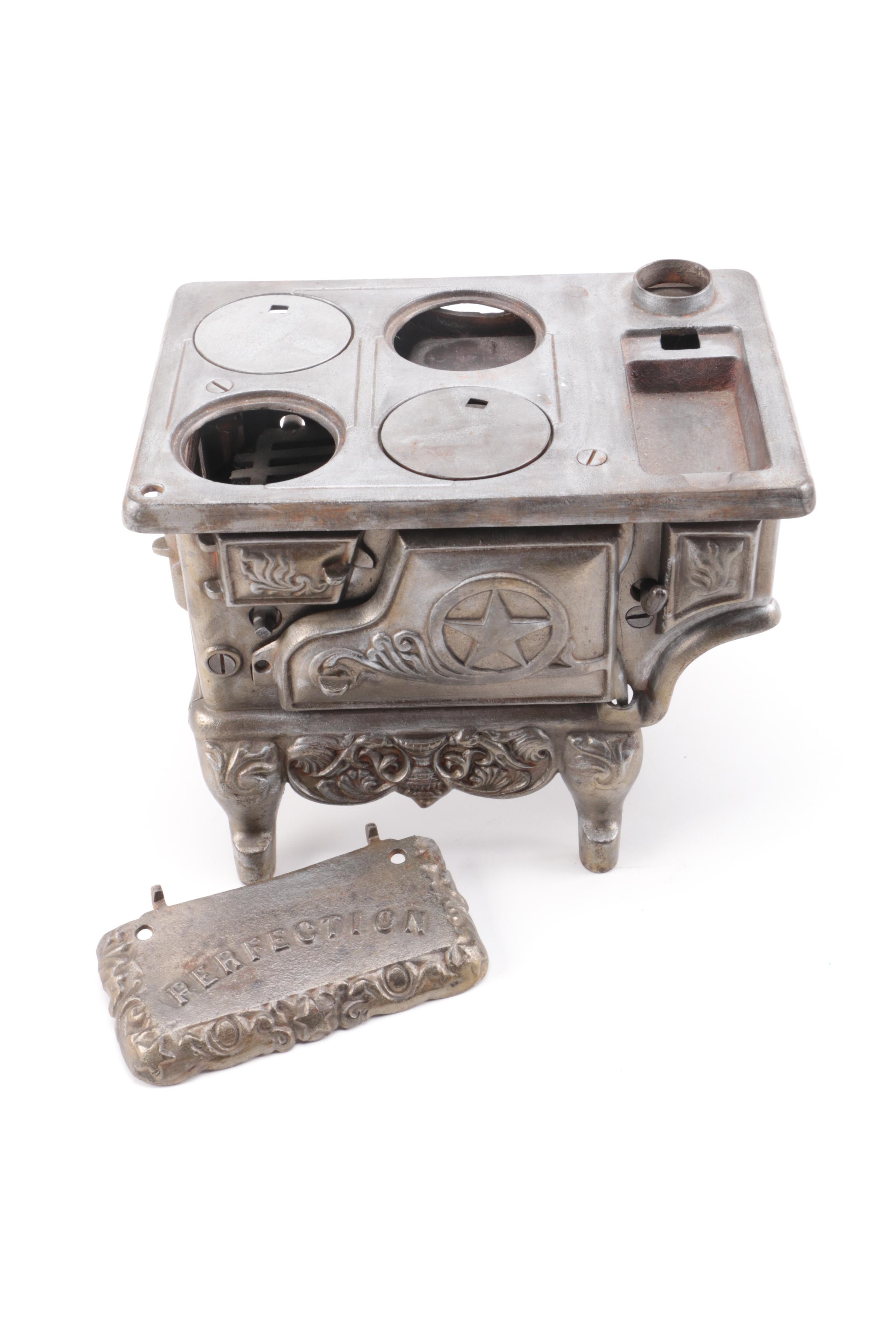 Vintage Salesman's Sample Perfection Cast Iron Stove