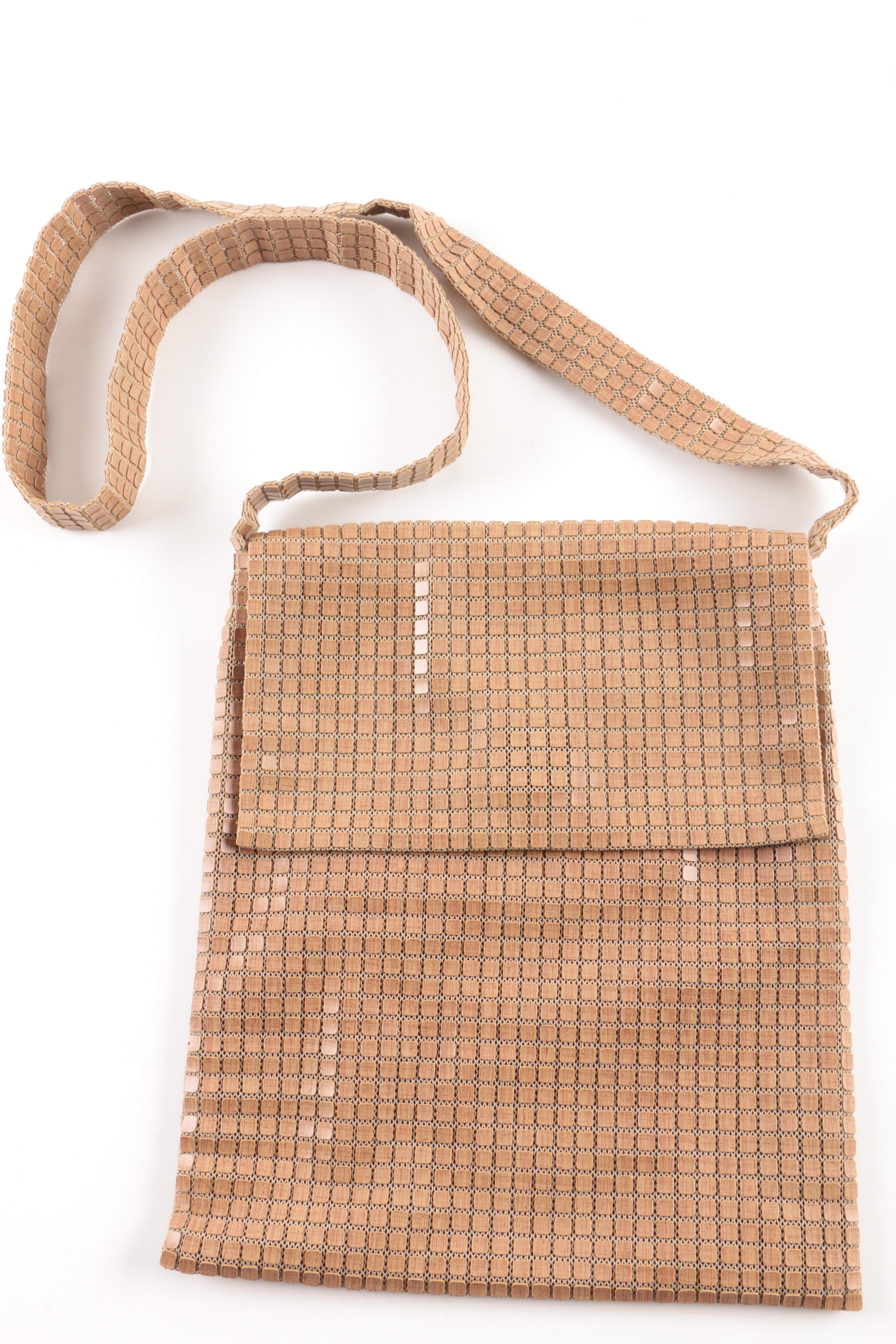 Amy Chan Brown Metal Mesh Bag