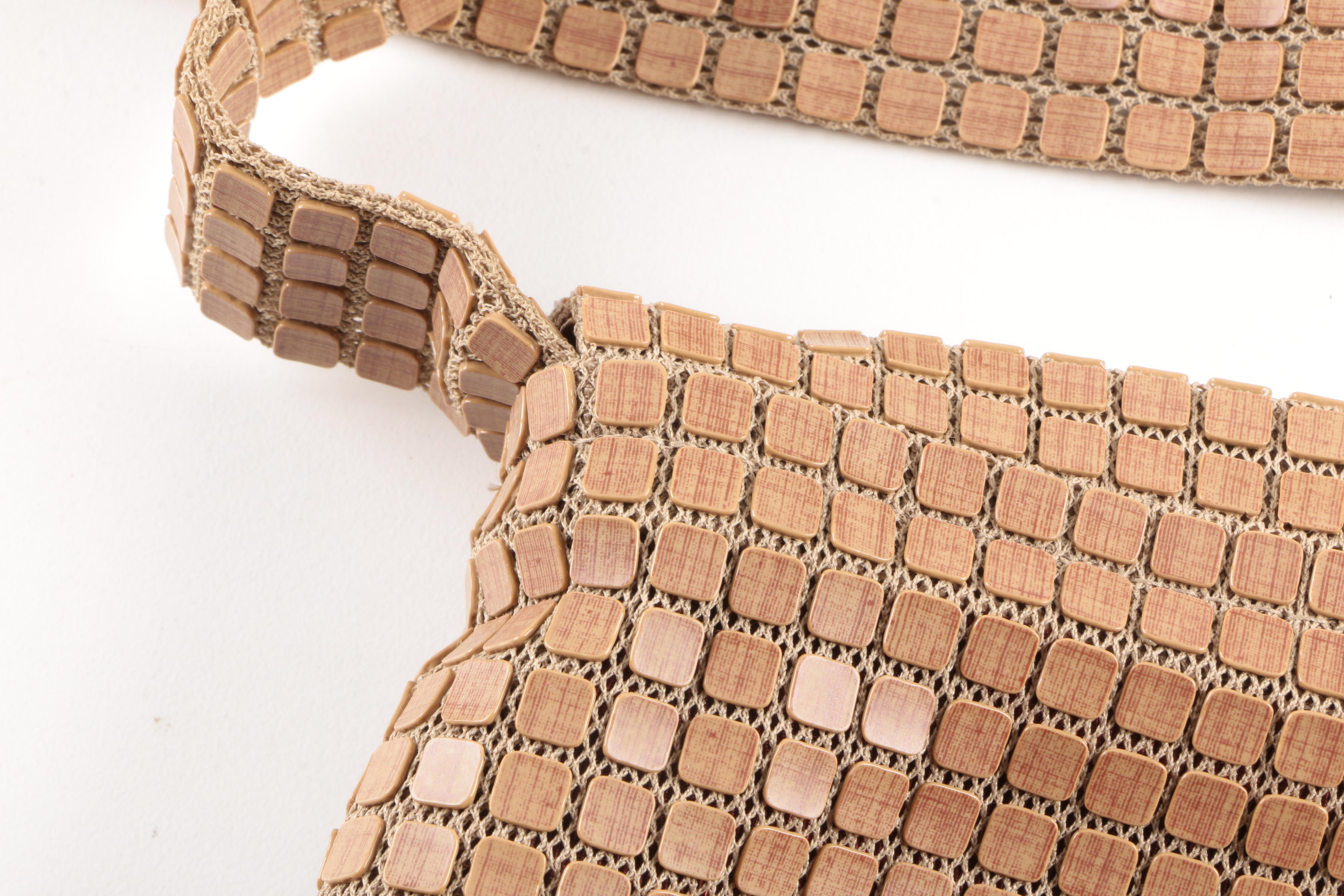 Amy Chan Brown Metal Mesh Bag