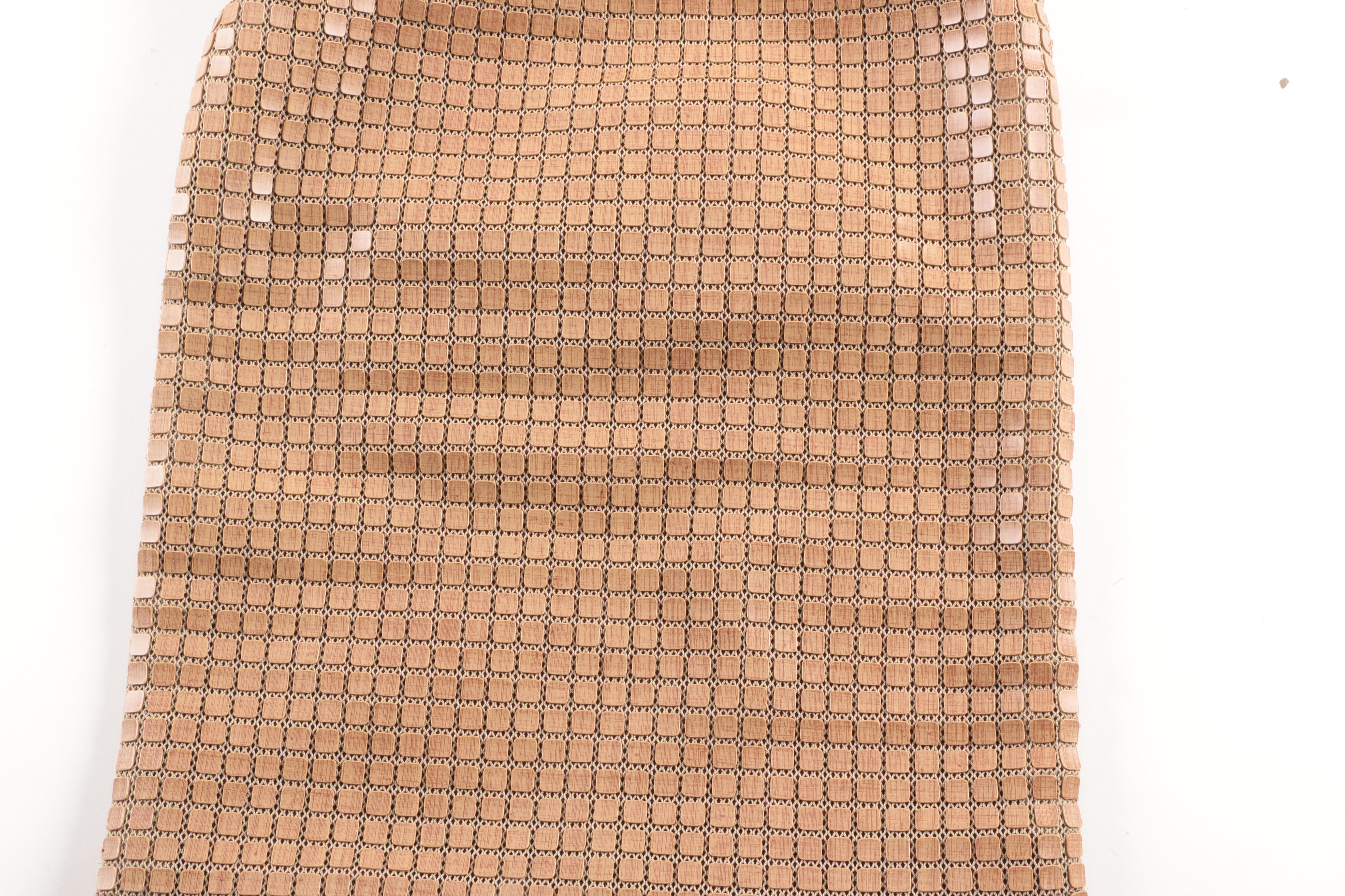 Amy Chan Brown Metal Mesh Bag