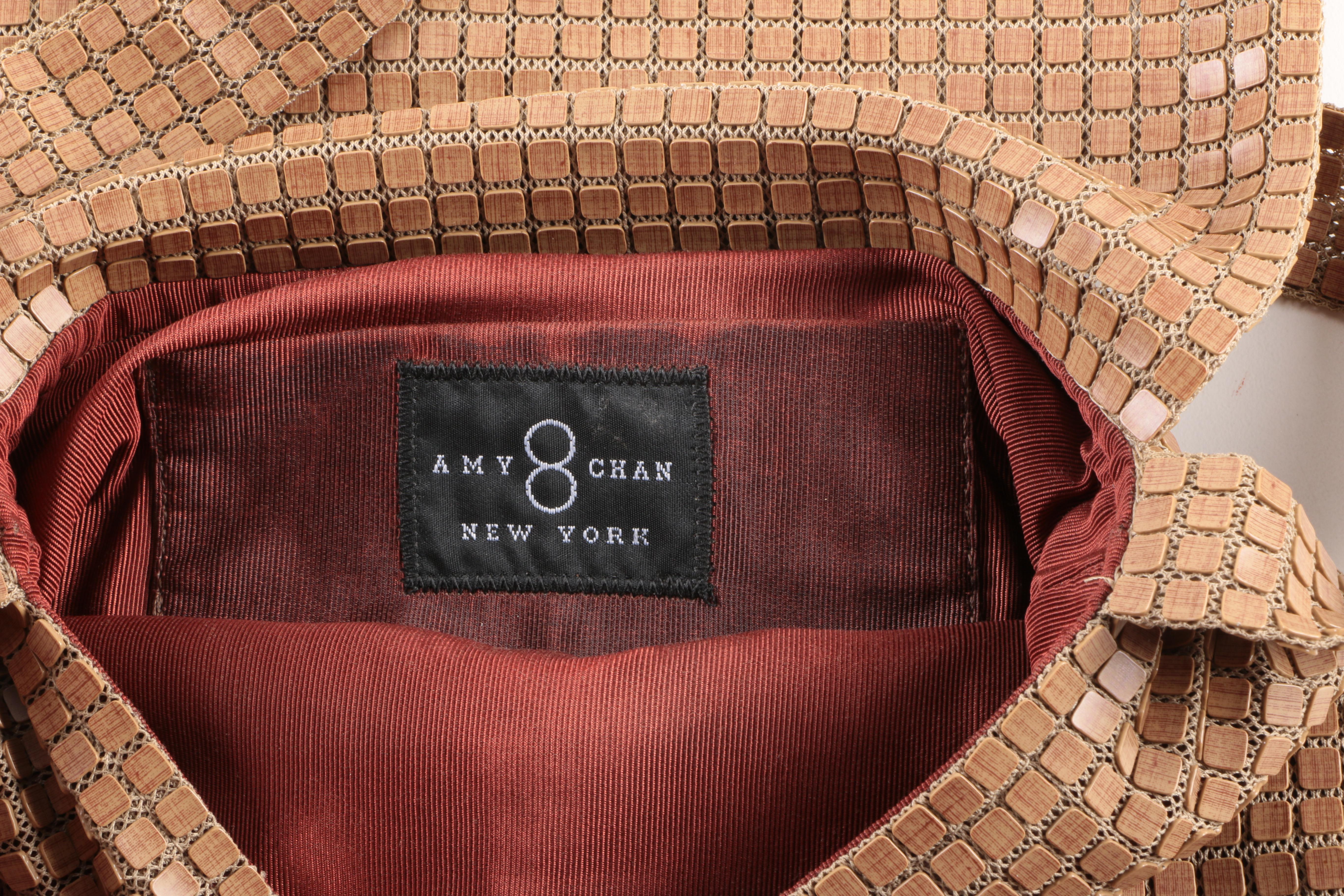 Amy Chan Brown Metal Mesh Bag