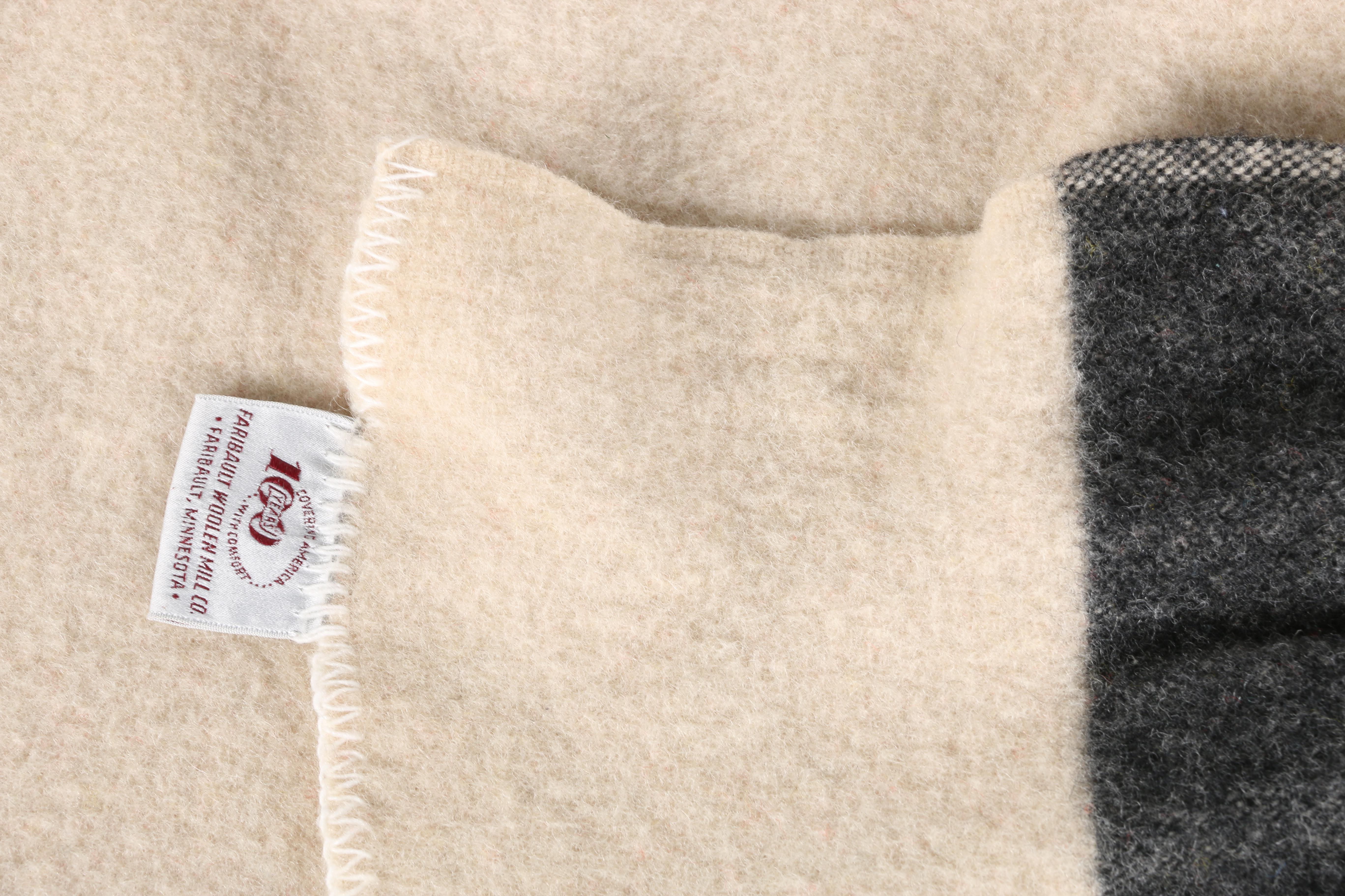 Vintage Faribo Wool Blanket