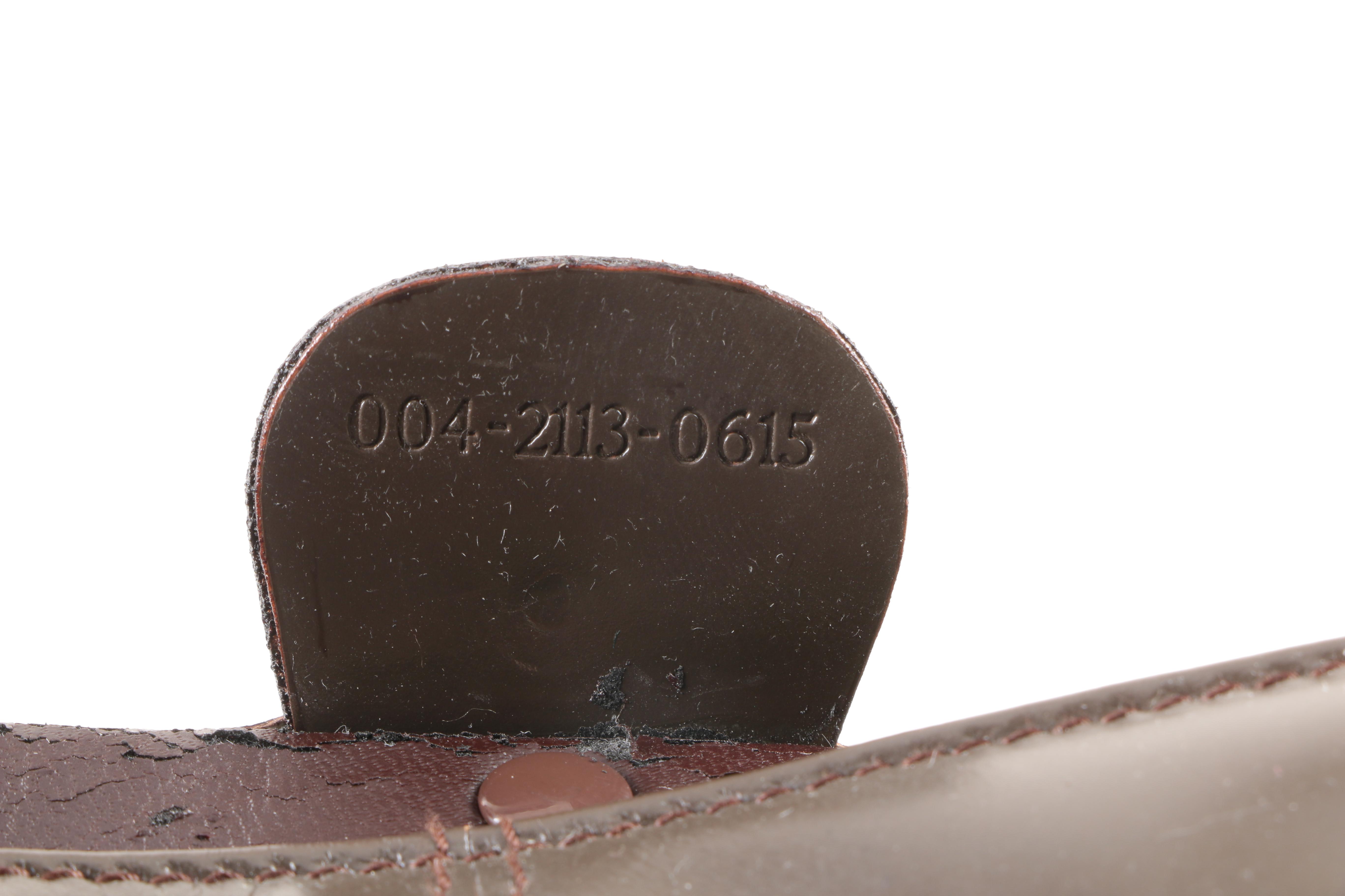 Gucci Brown Leather Wristlet