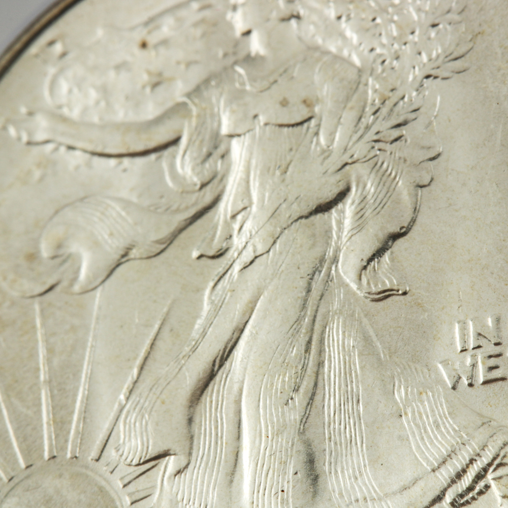 Encapsulated and Graded MS65 (by PCGS) 1945 Walking Liberty Silver Half Dollar