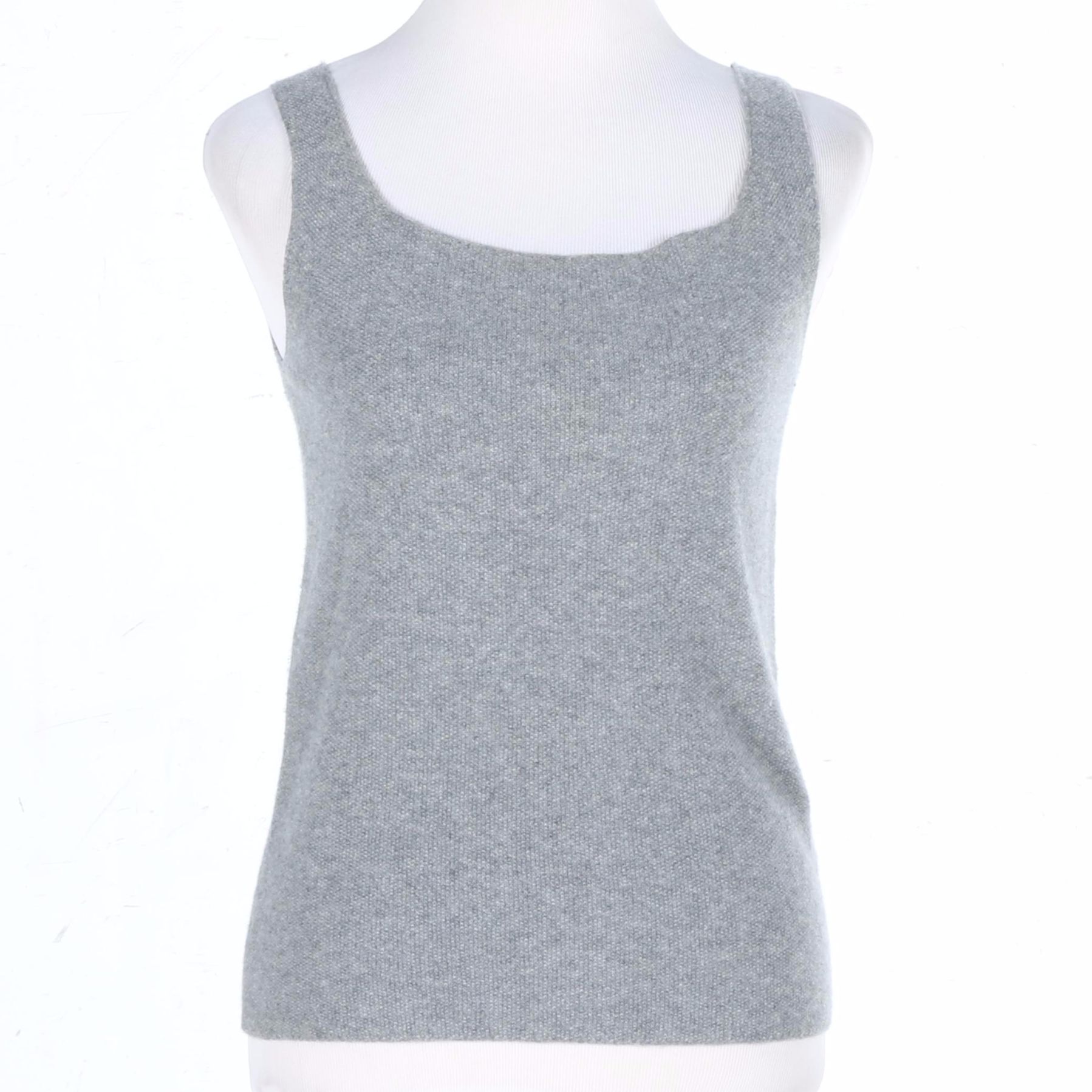 Grey Cashmere Tank Top by Lamberto Losani
