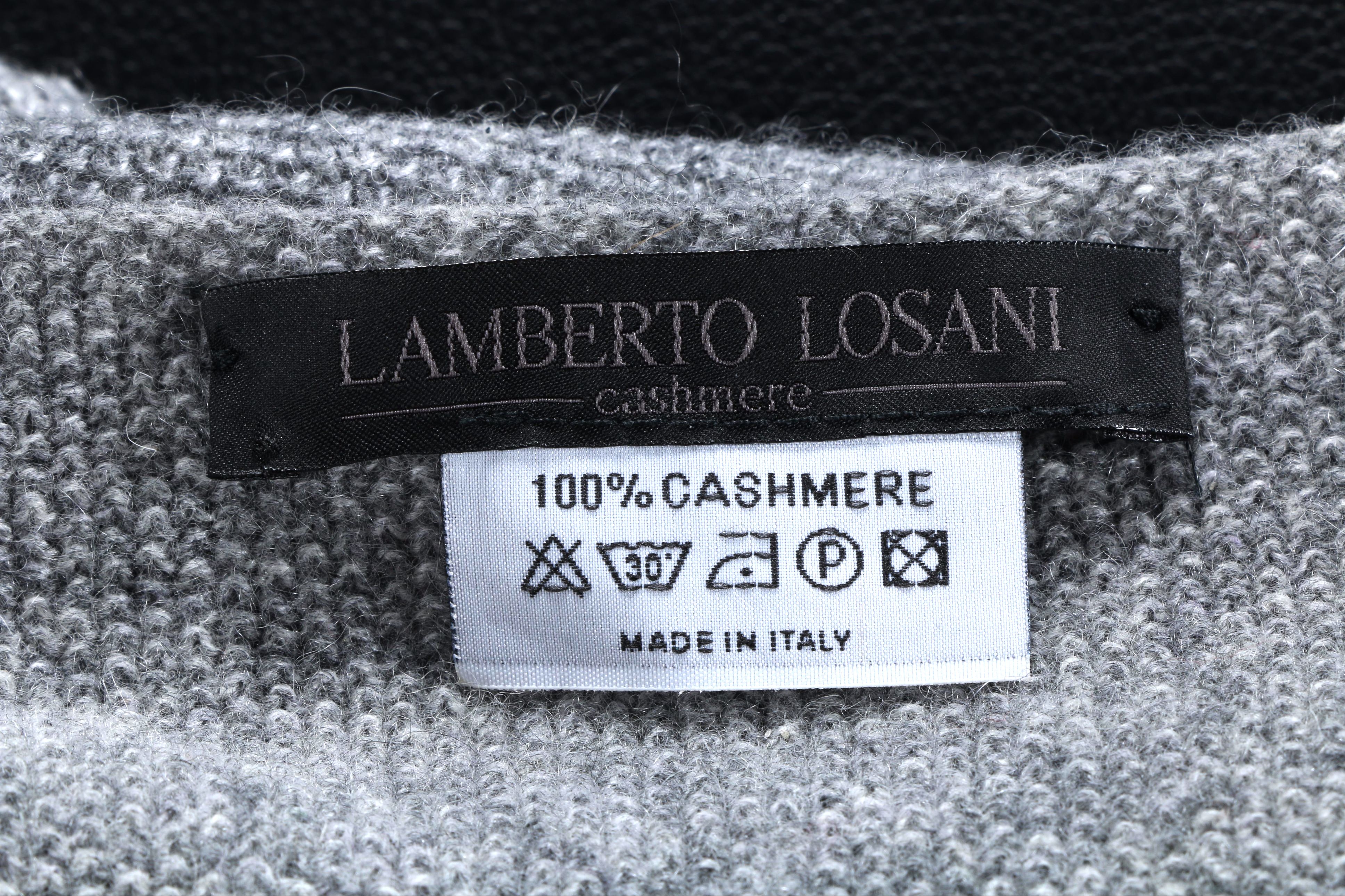 Grey Cashmere Tank Top by Lamberto Losani