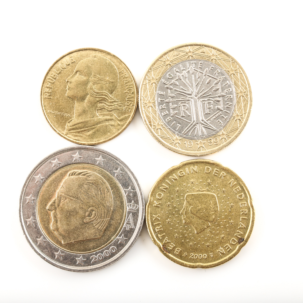 Twenty-Seven Foreign and U.S. Coins