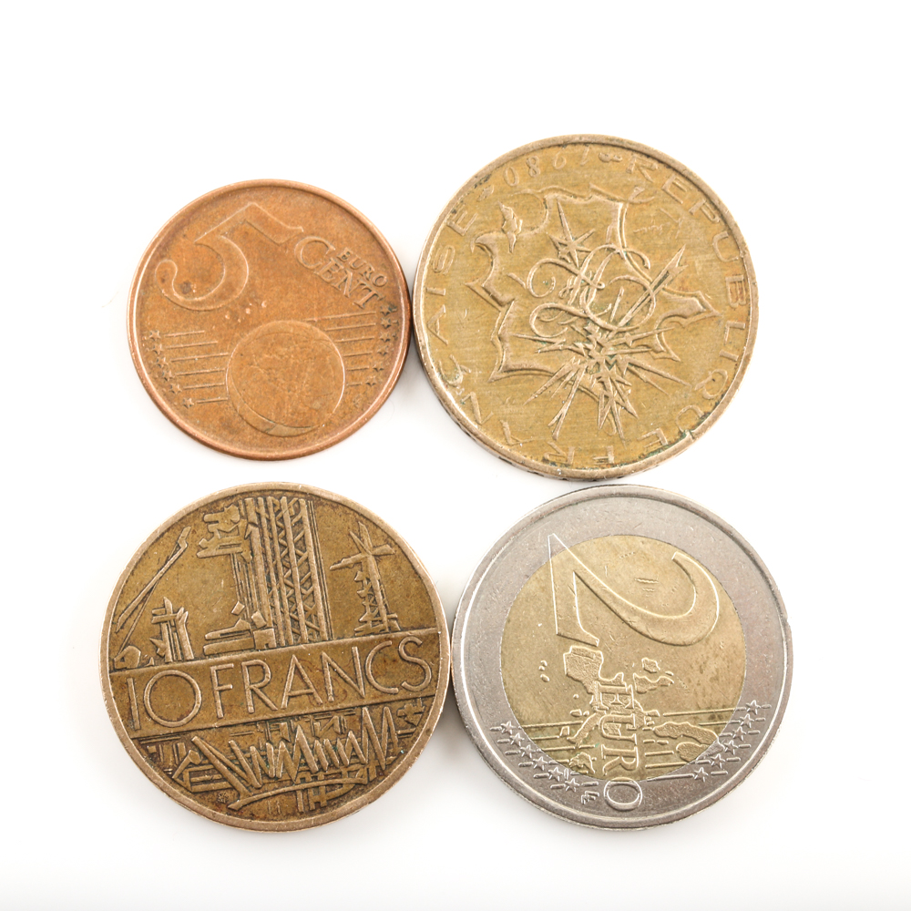 Twenty-Seven Foreign and U.S. Coins