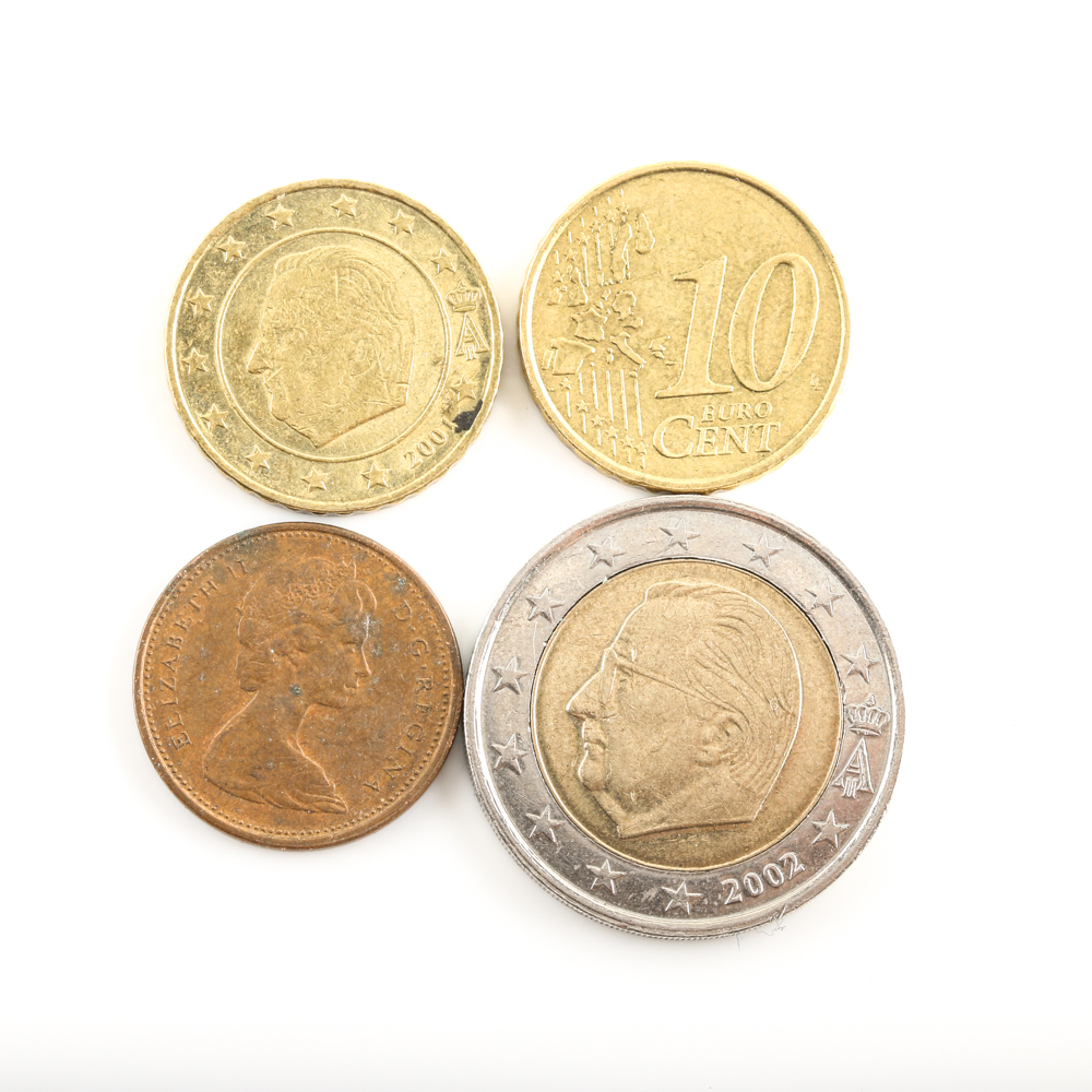 Twenty-Seven Foreign and U.S. Coins