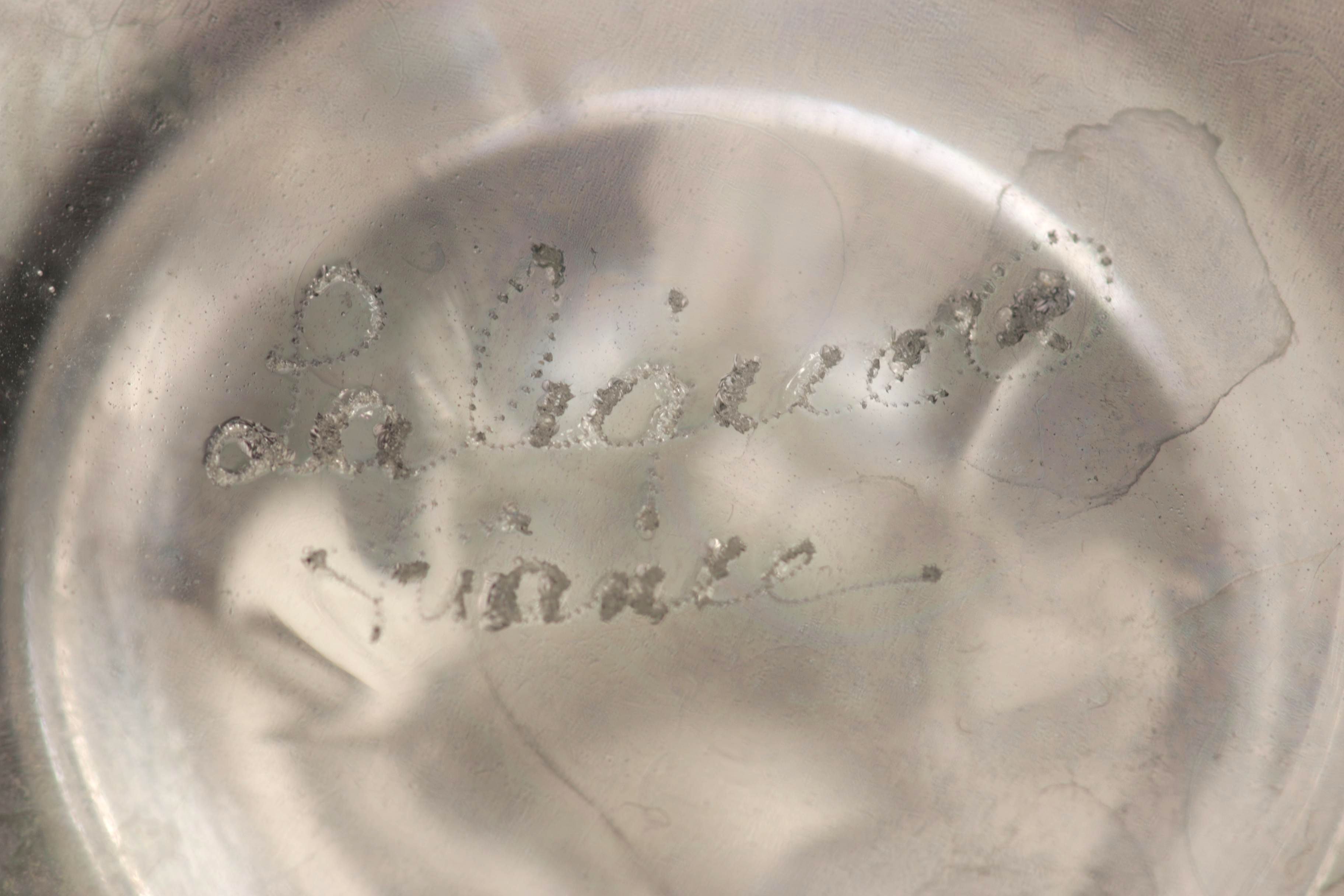 Lalique Footed Pilsner Glasses