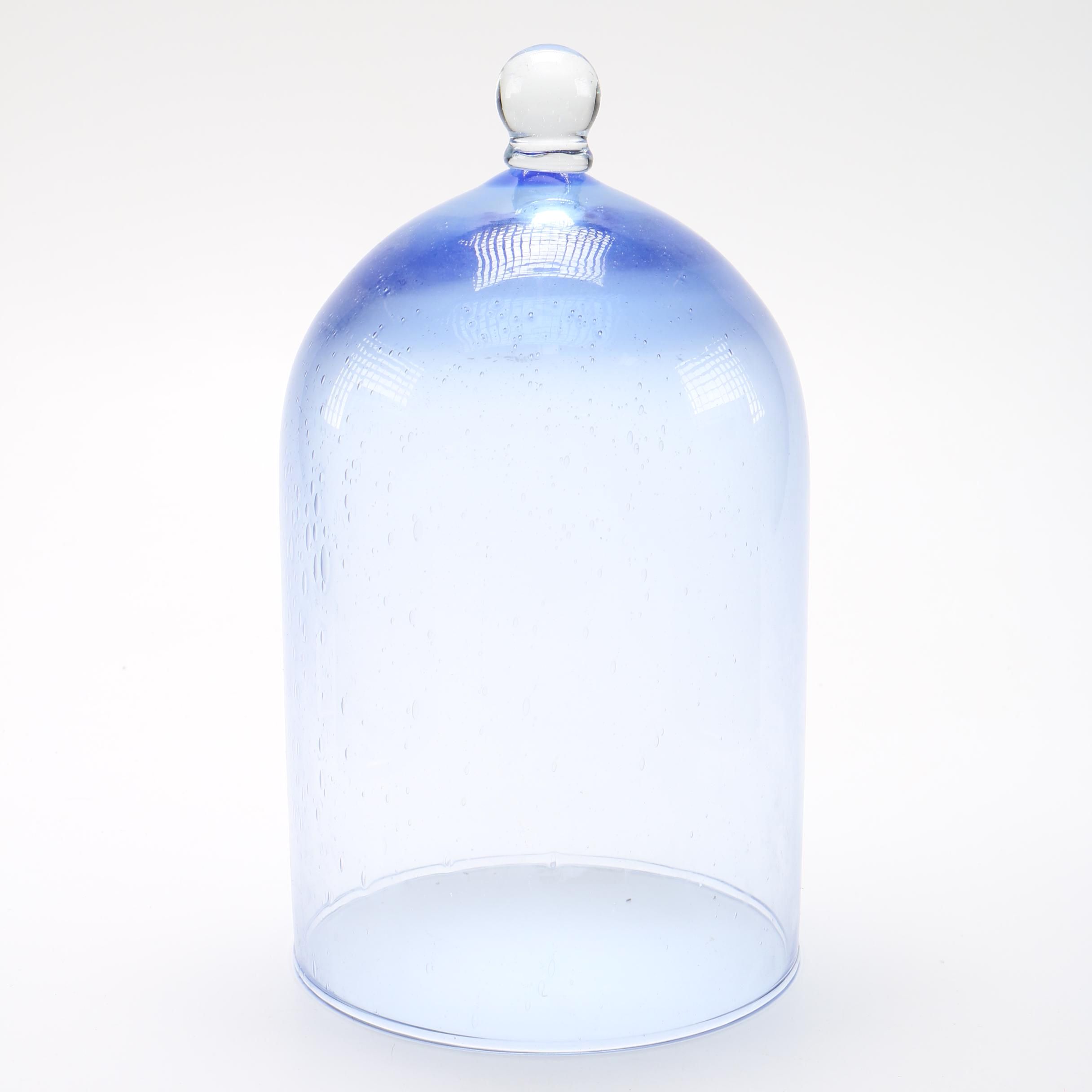 Blue Glass Dome Lid