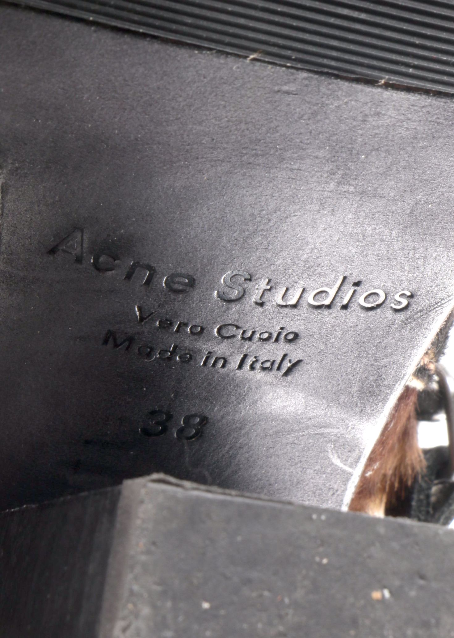 Acne Brown Camouflage  Calf Hair Boots