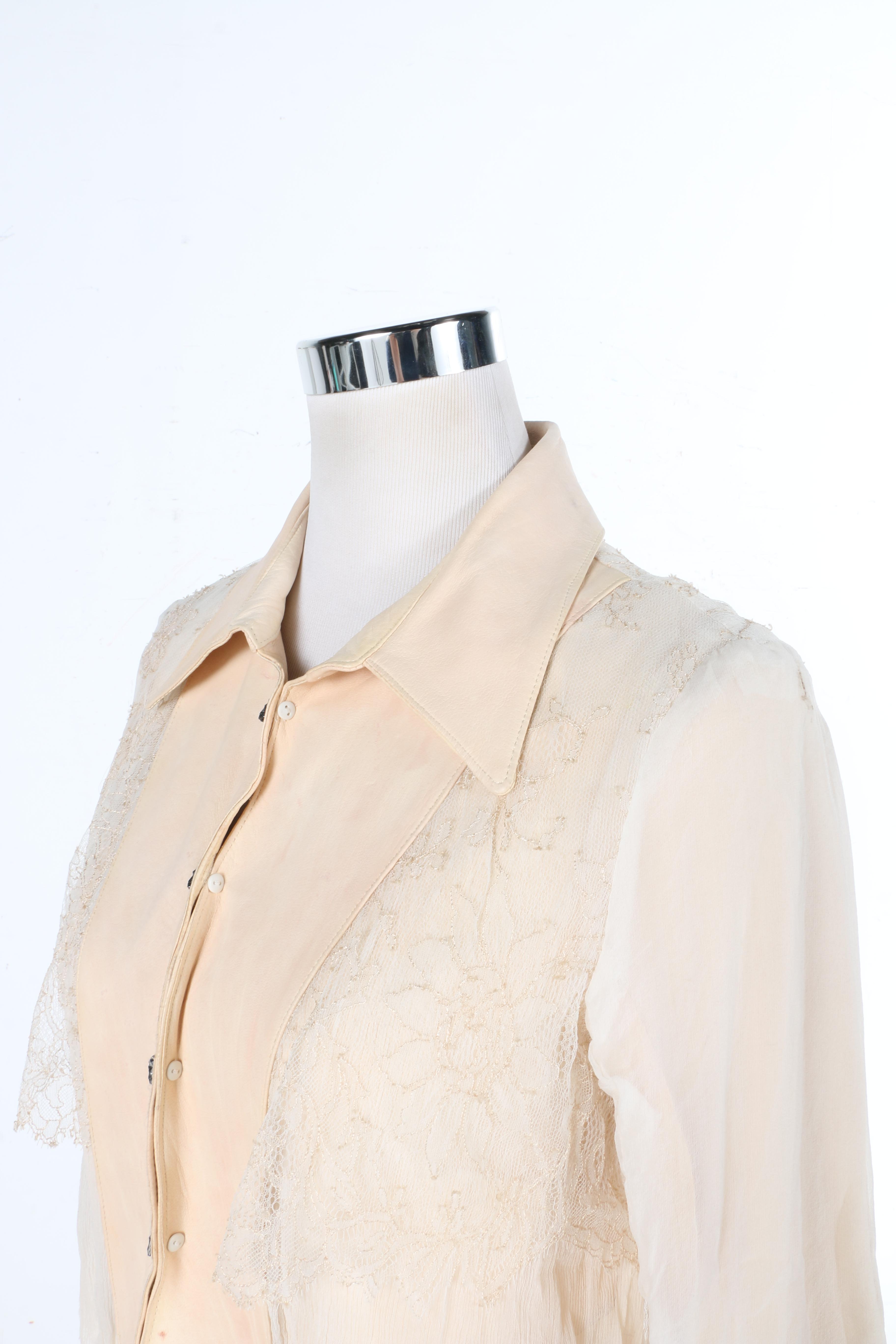 Dusty Rose Leather and Lace Reversible Jacket