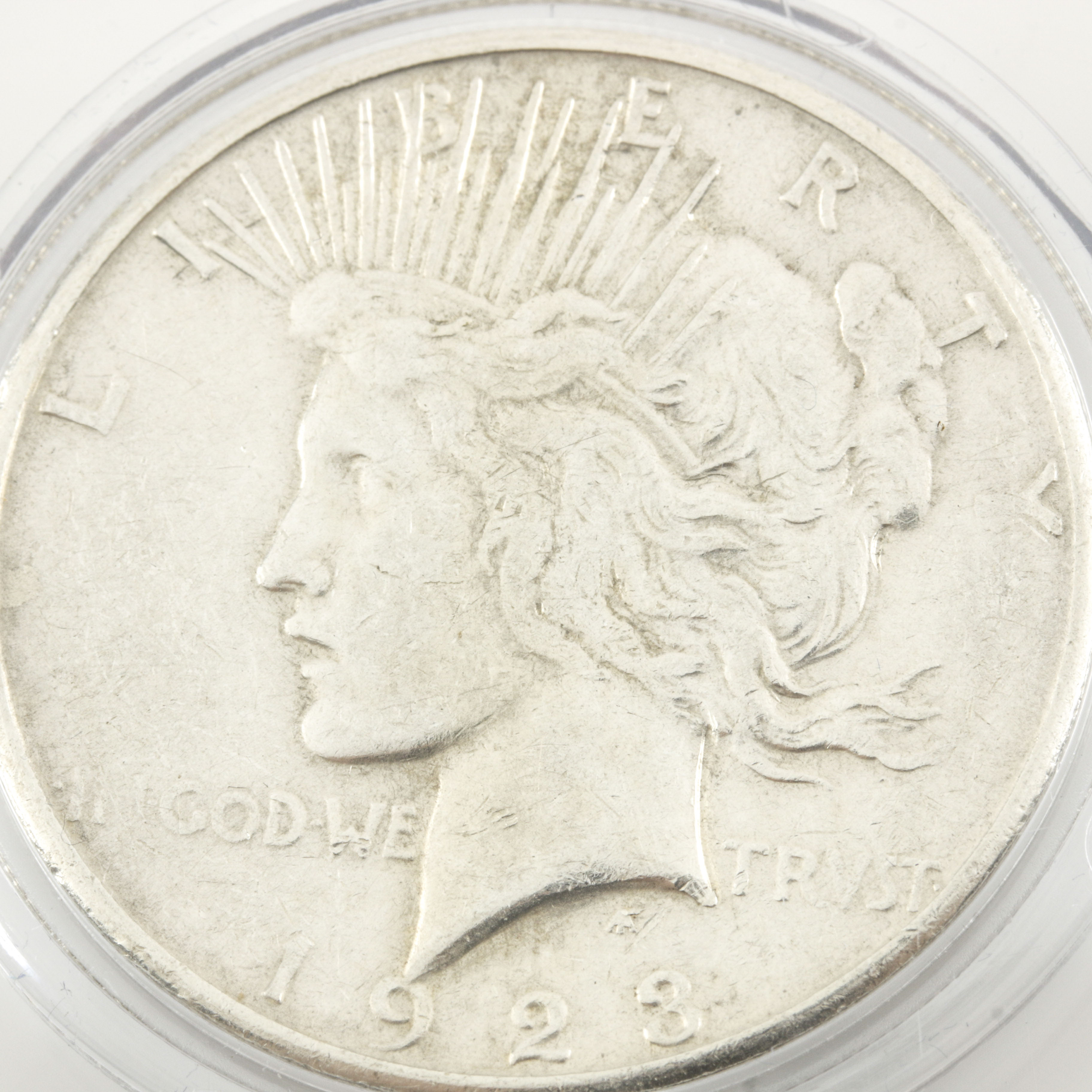 Set of Two Peace Silver Dollars