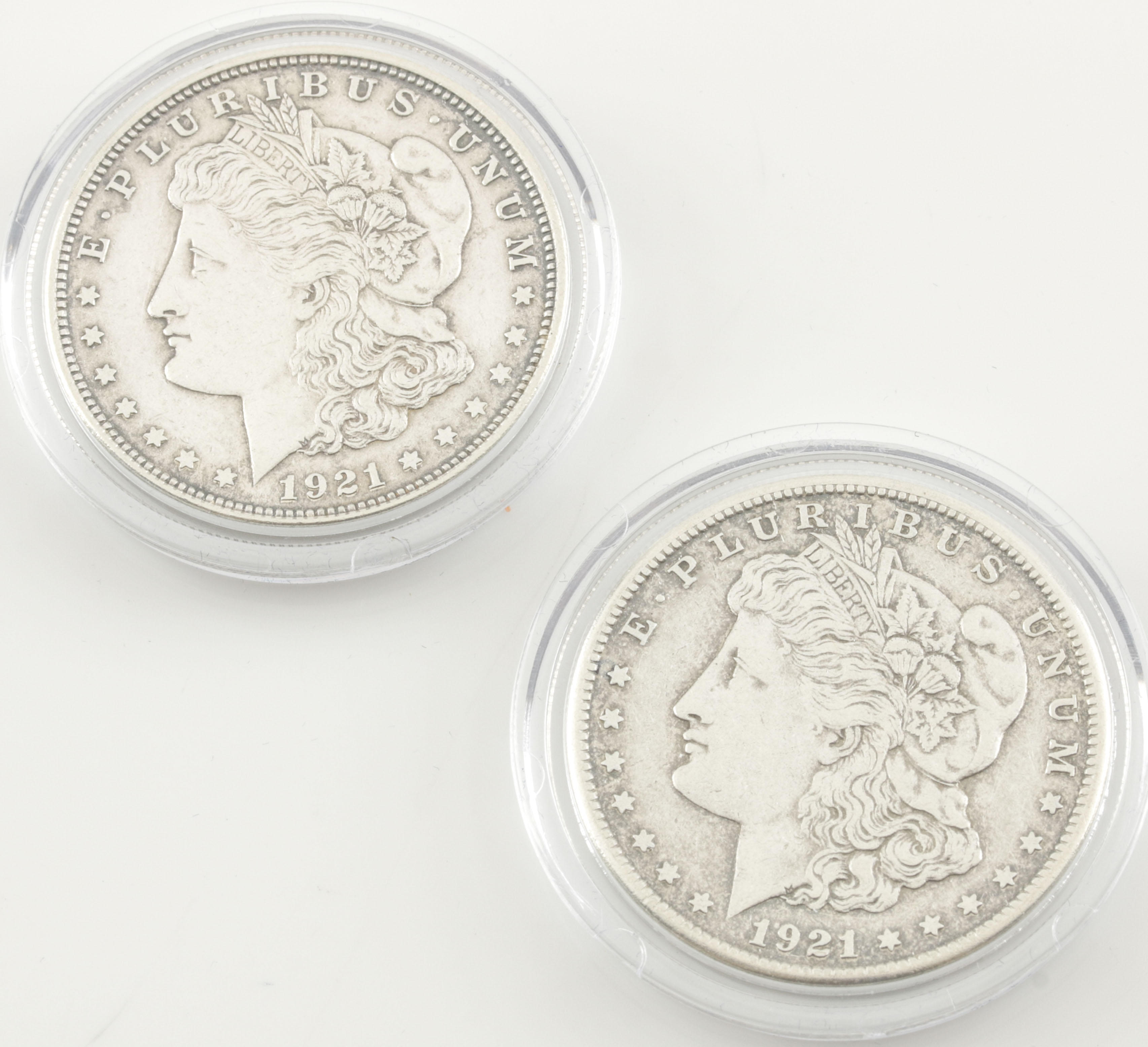 Set of Two Morgan Silver Dollars
