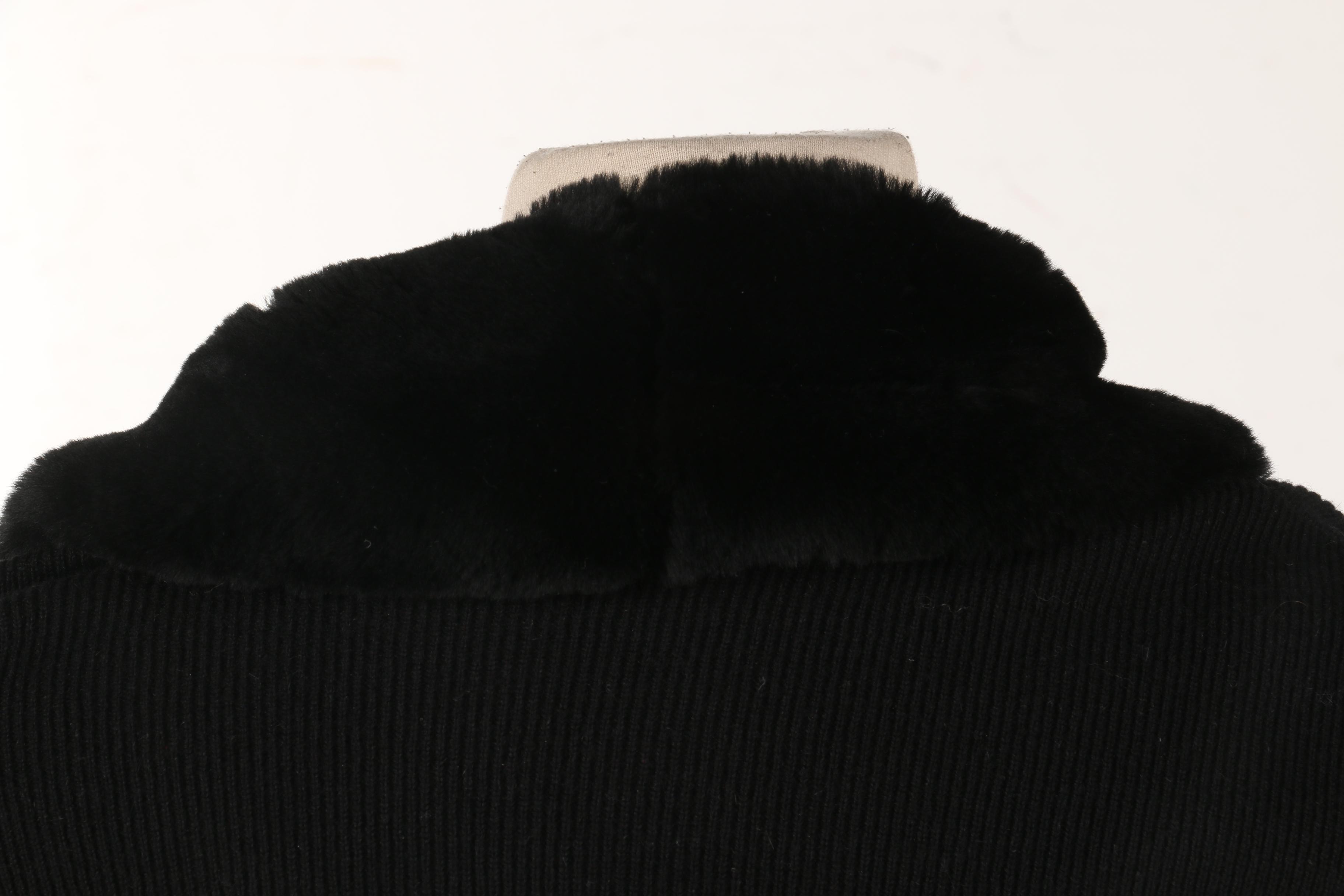 Sonia Rykiel Cardigan with Faux Fur Collar