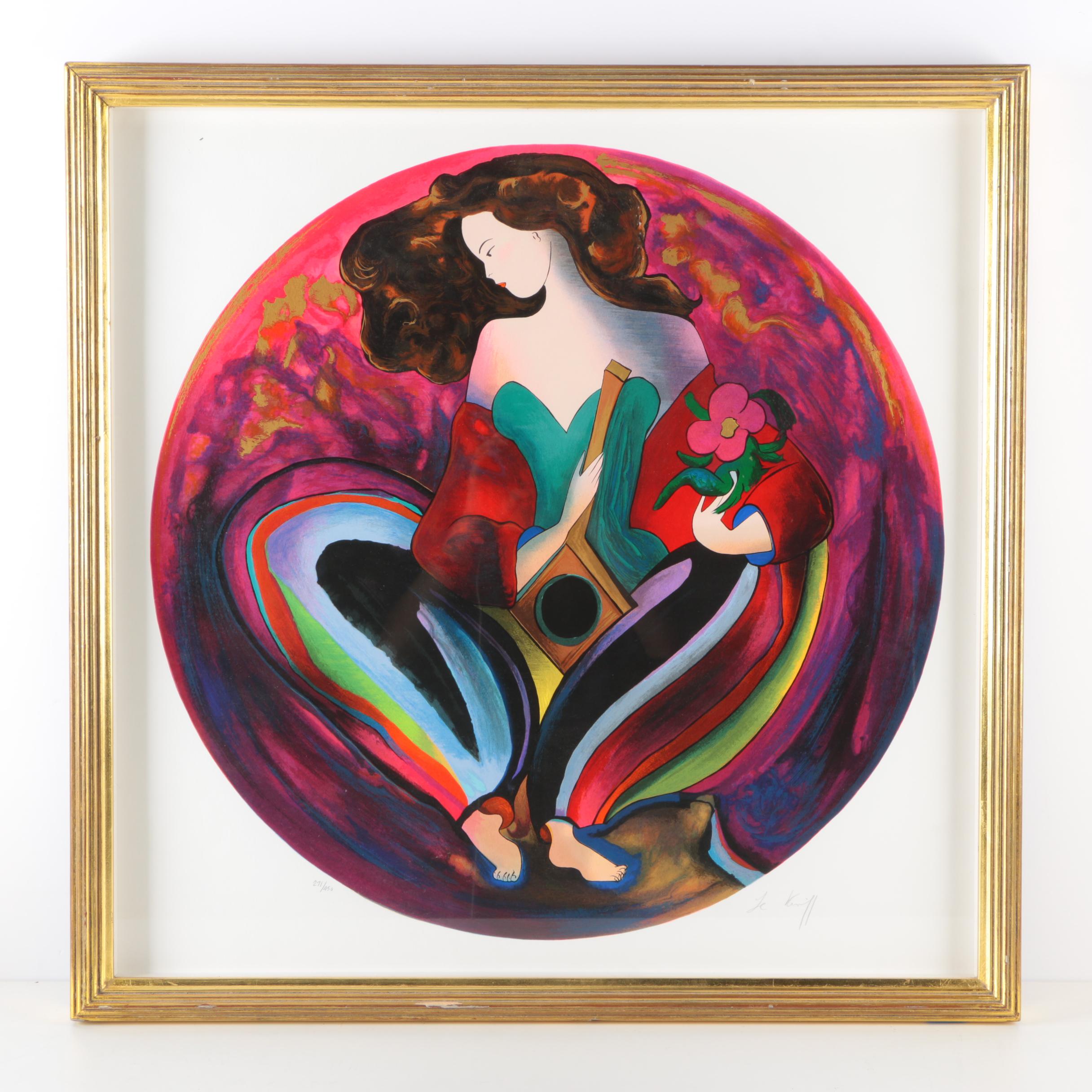 Linda Le Kinff Limited Edition Serigraph "La Clemence"