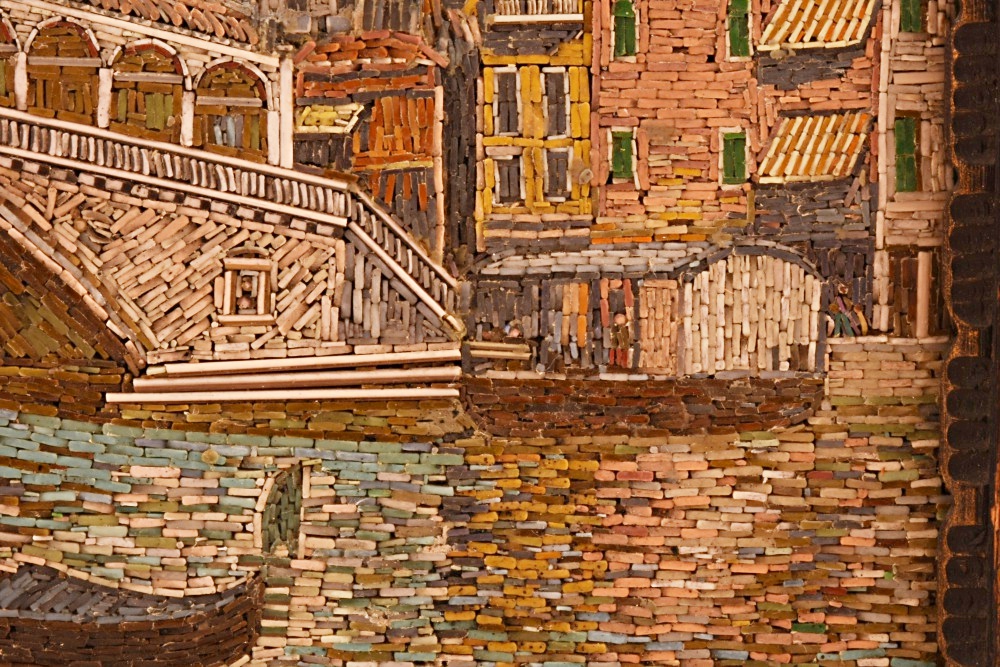 Exceptional 19th c. Micro Mosaic of the Ponte de Rialto, Venice