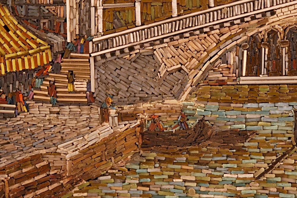 Exceptional 19th c. Micro Mosaic of the Ponte de Rialto, Venice