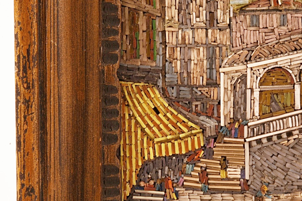 Exceptional 19th c. Micro Mosaic of the Ponte de Rialto, Venice