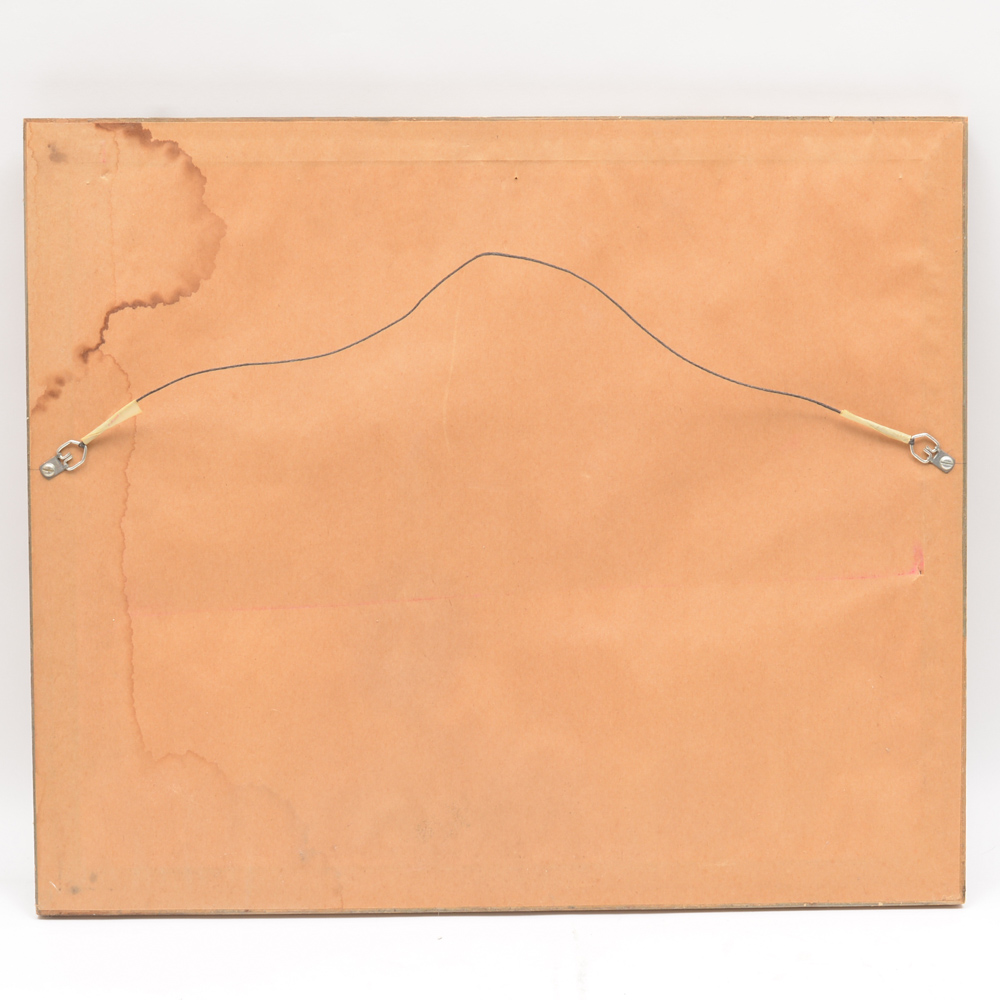 Signed Bill Wolfe Offset Lithograph "Country Road"