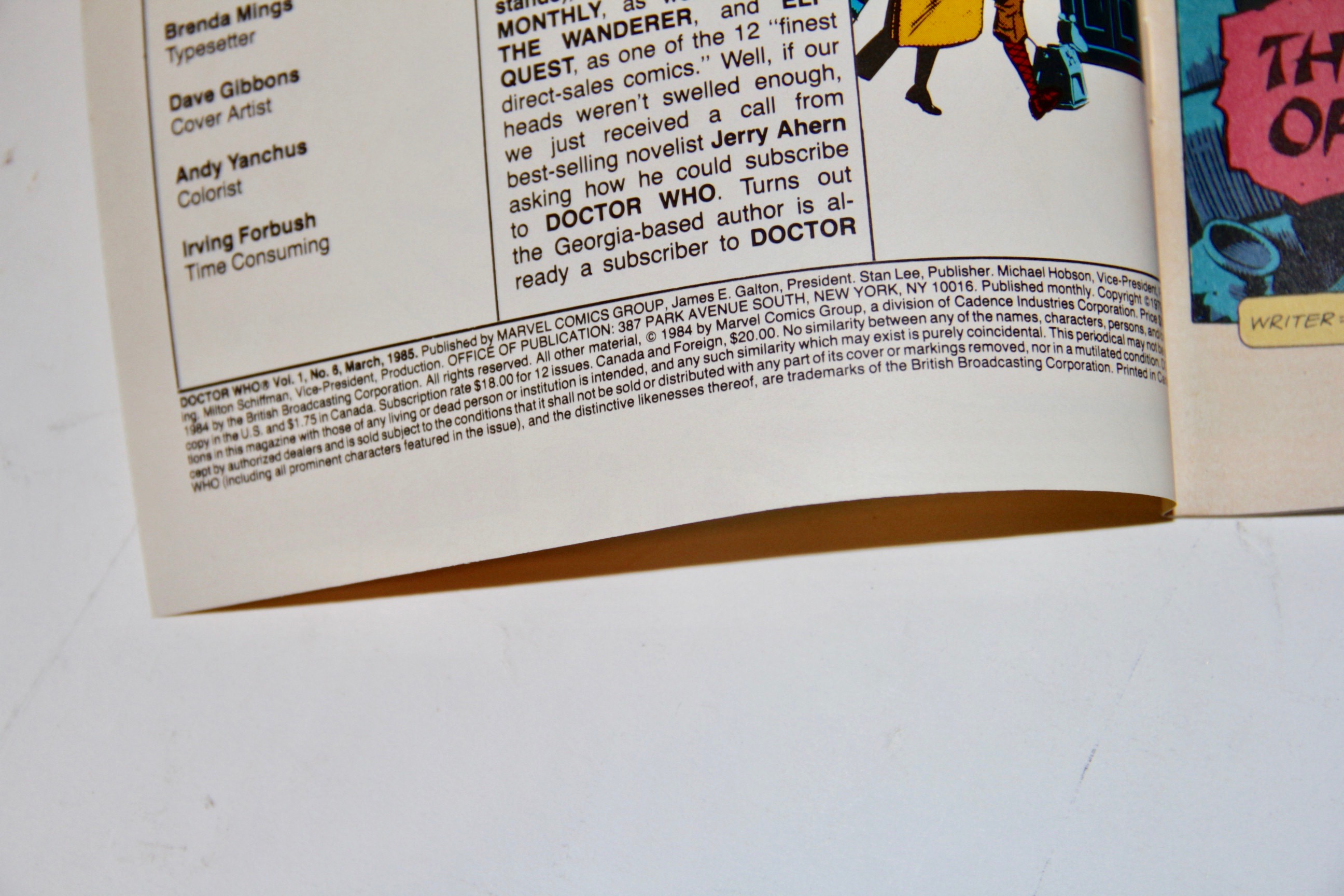 Bronze Age Marvel "Doctor Who" Comic Books