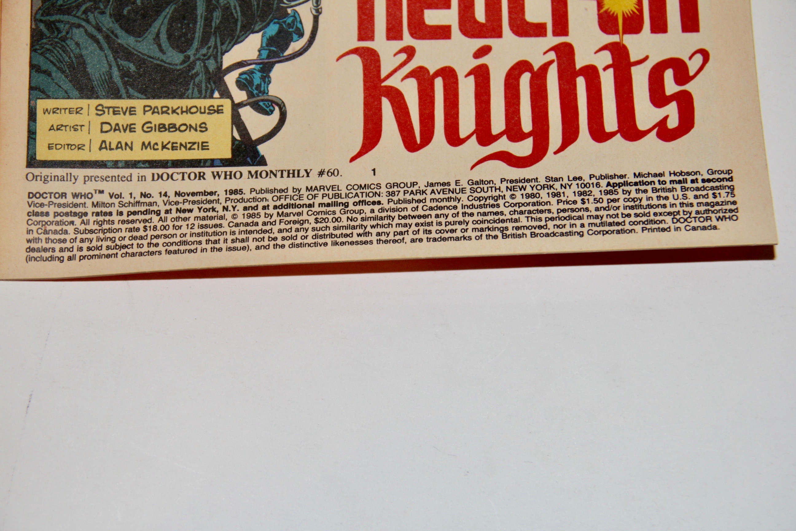 Bronze Age Marvel "Doctor Who" Comic Books