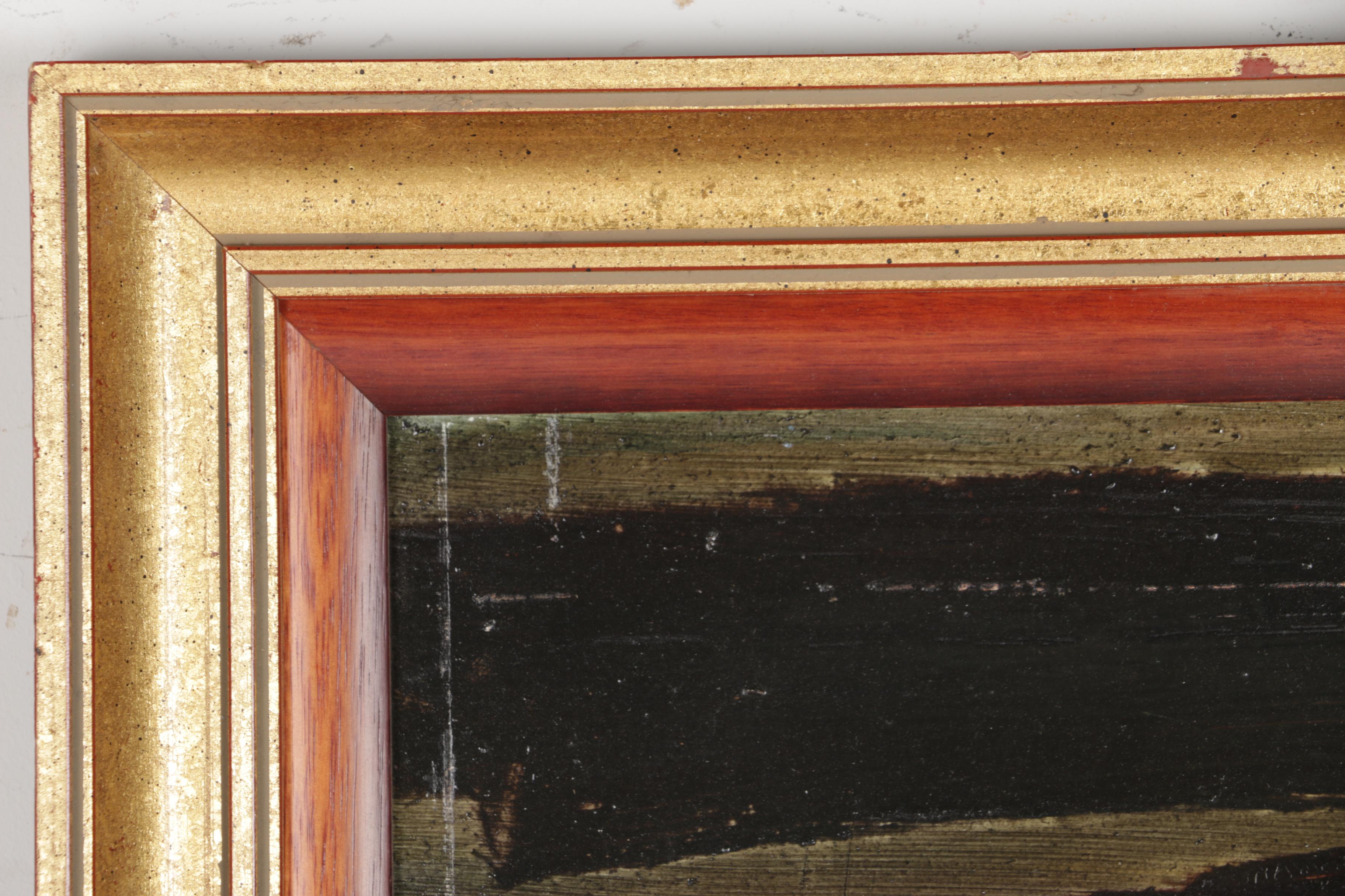 Francis Gyra Oil Painting on Board of Abstract Landscape