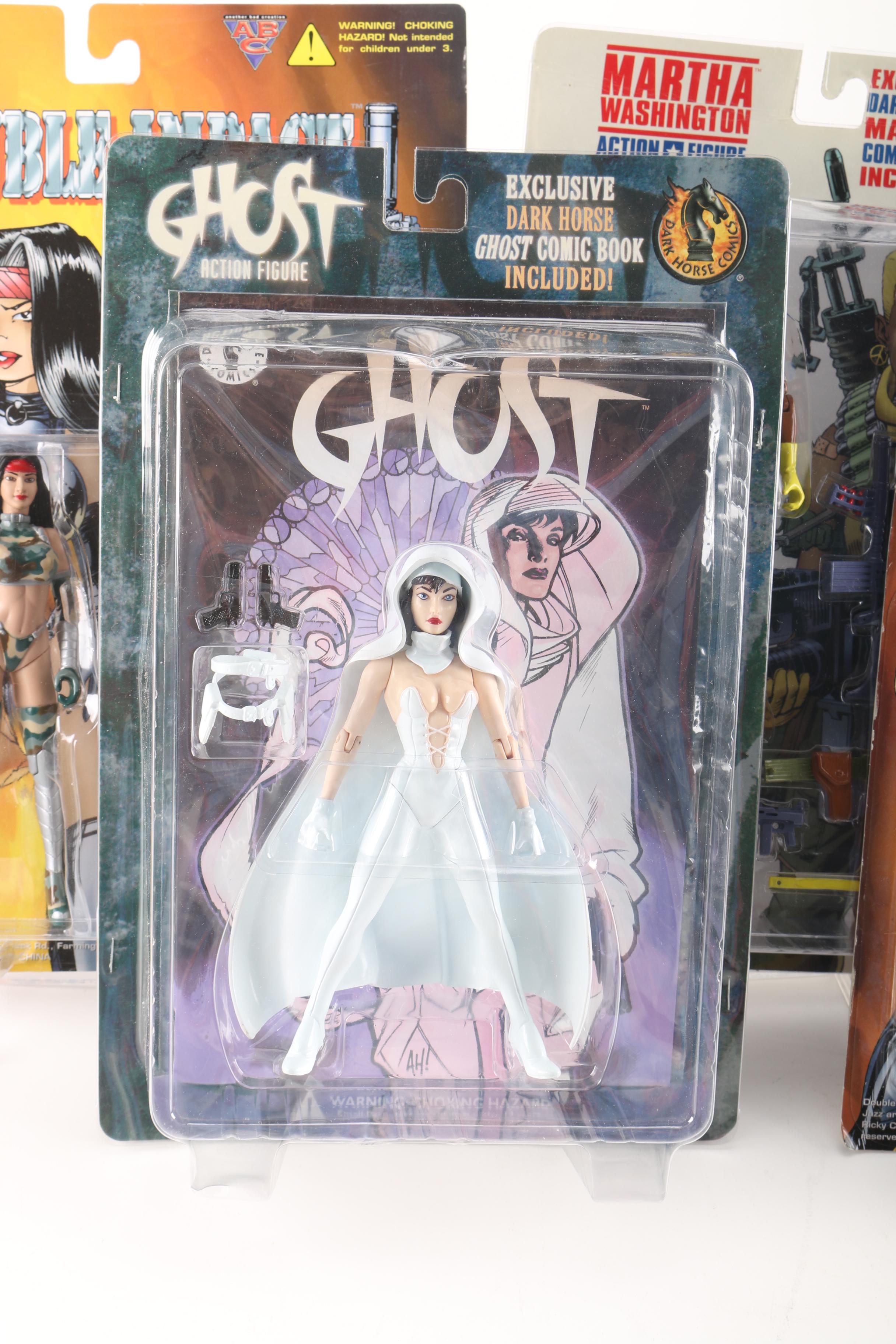 Variety of Female Action Figures Including Ghost, Martha Washington