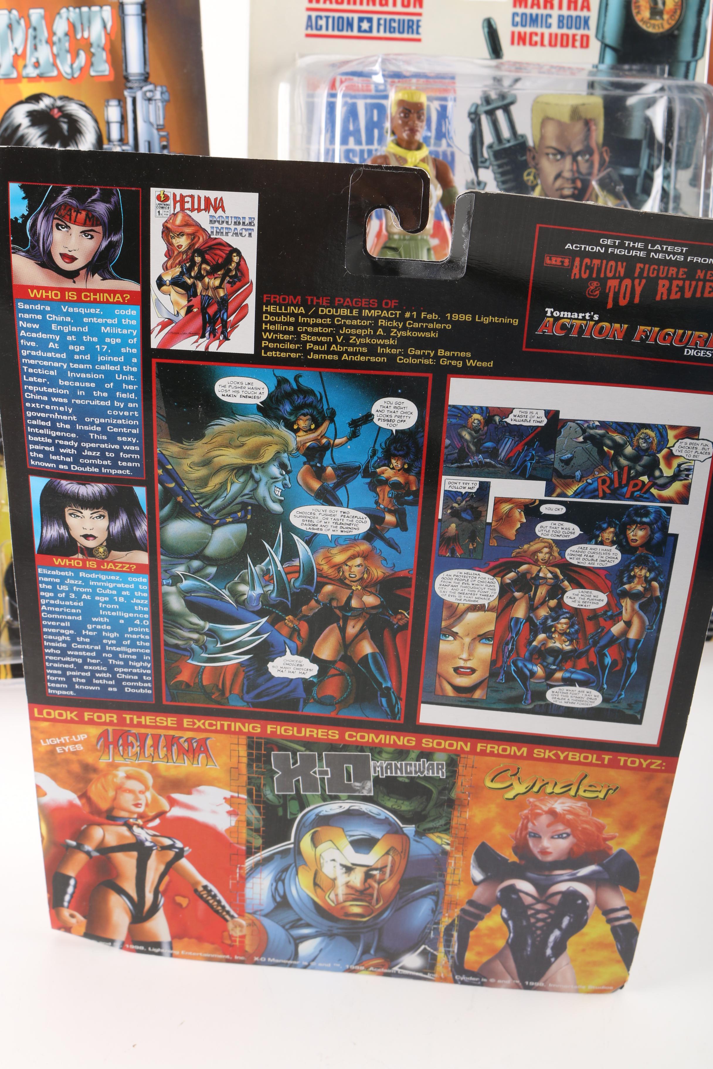 Variety of Female Action Figures Including Ghost, Martha Washington