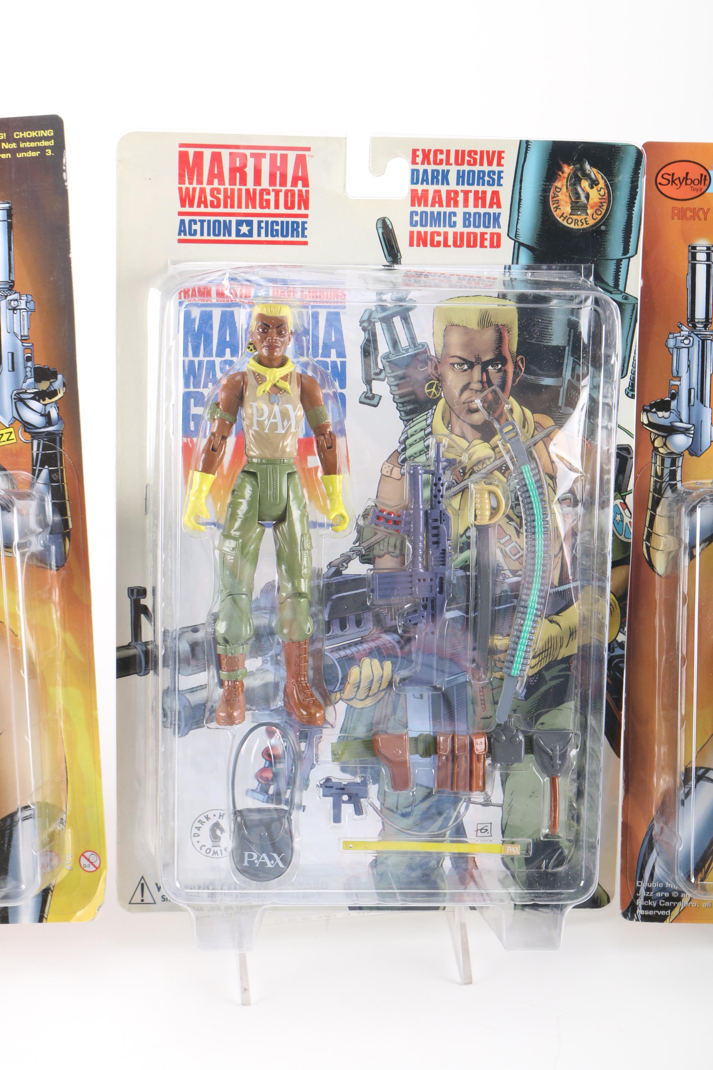 Variety of Female Action Figures Including Ghost, Martha Washington