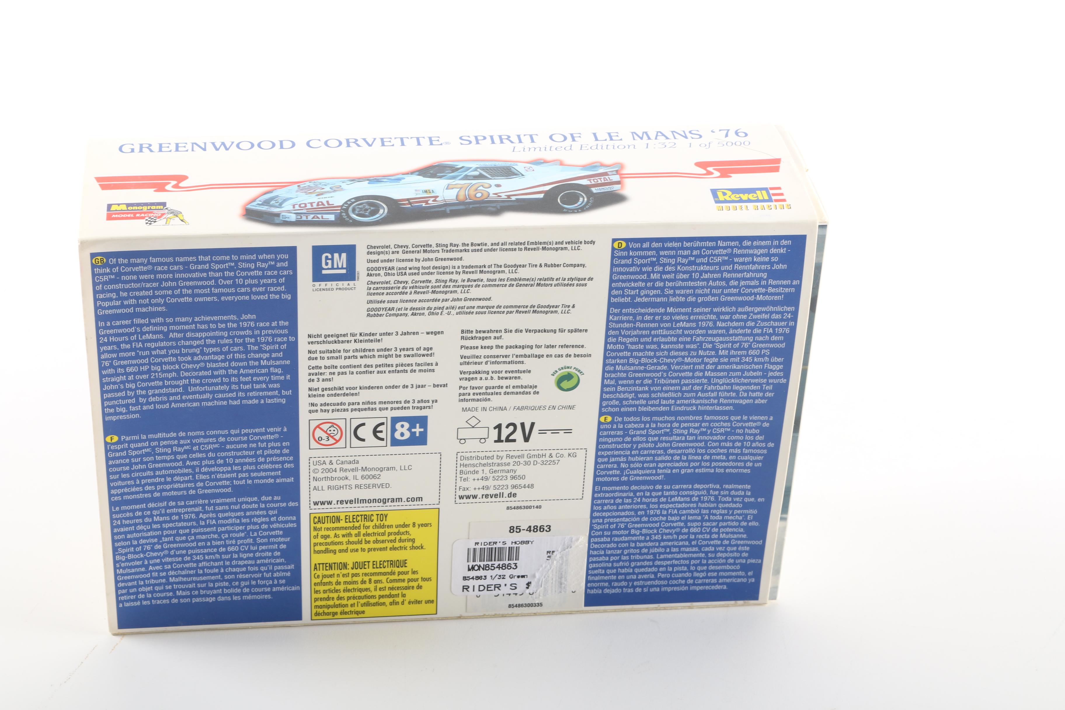 Le Mans "Spirit of '76" Die-Cast Greenwood Corvette