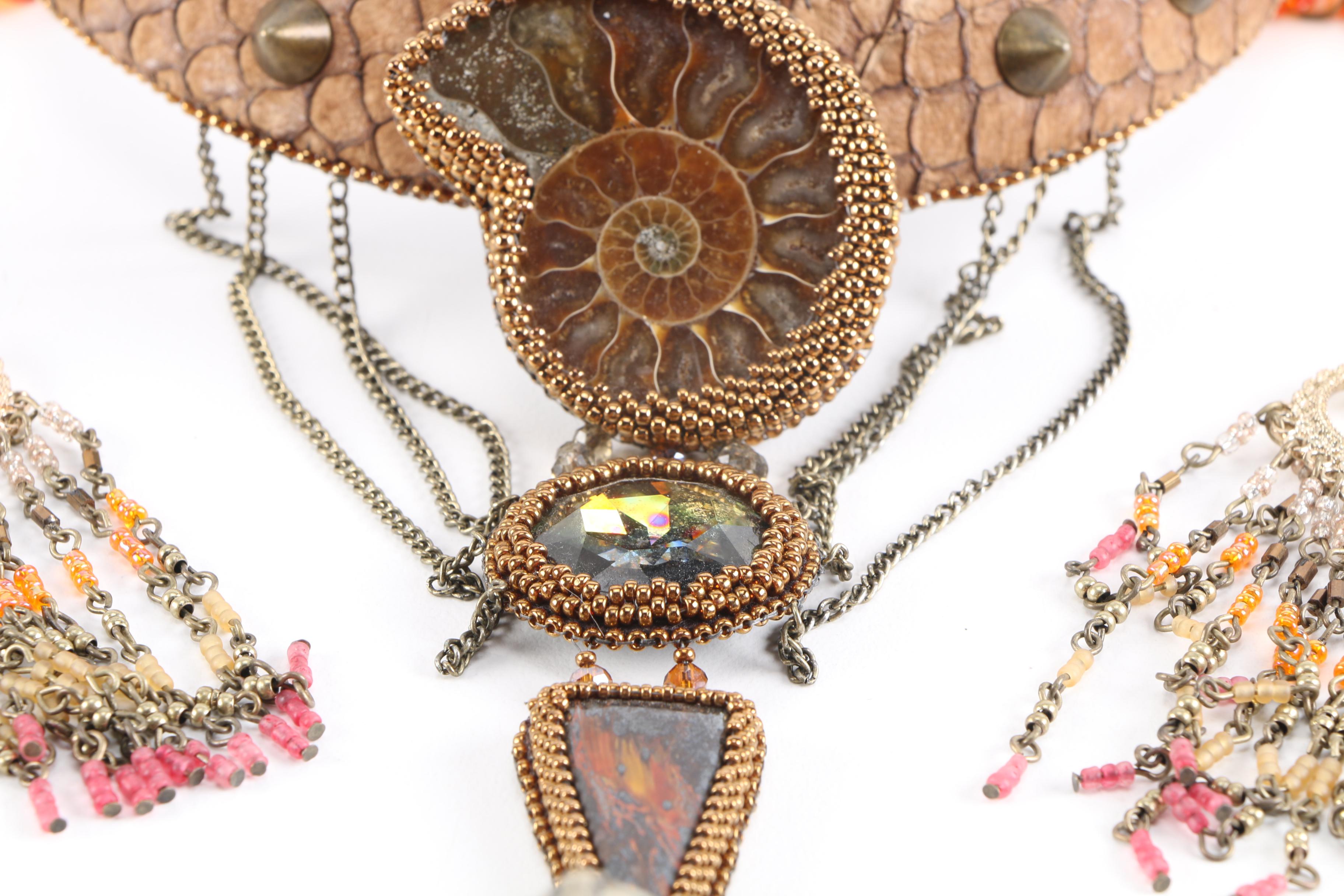 Stone and Coral Beaded Jewelry