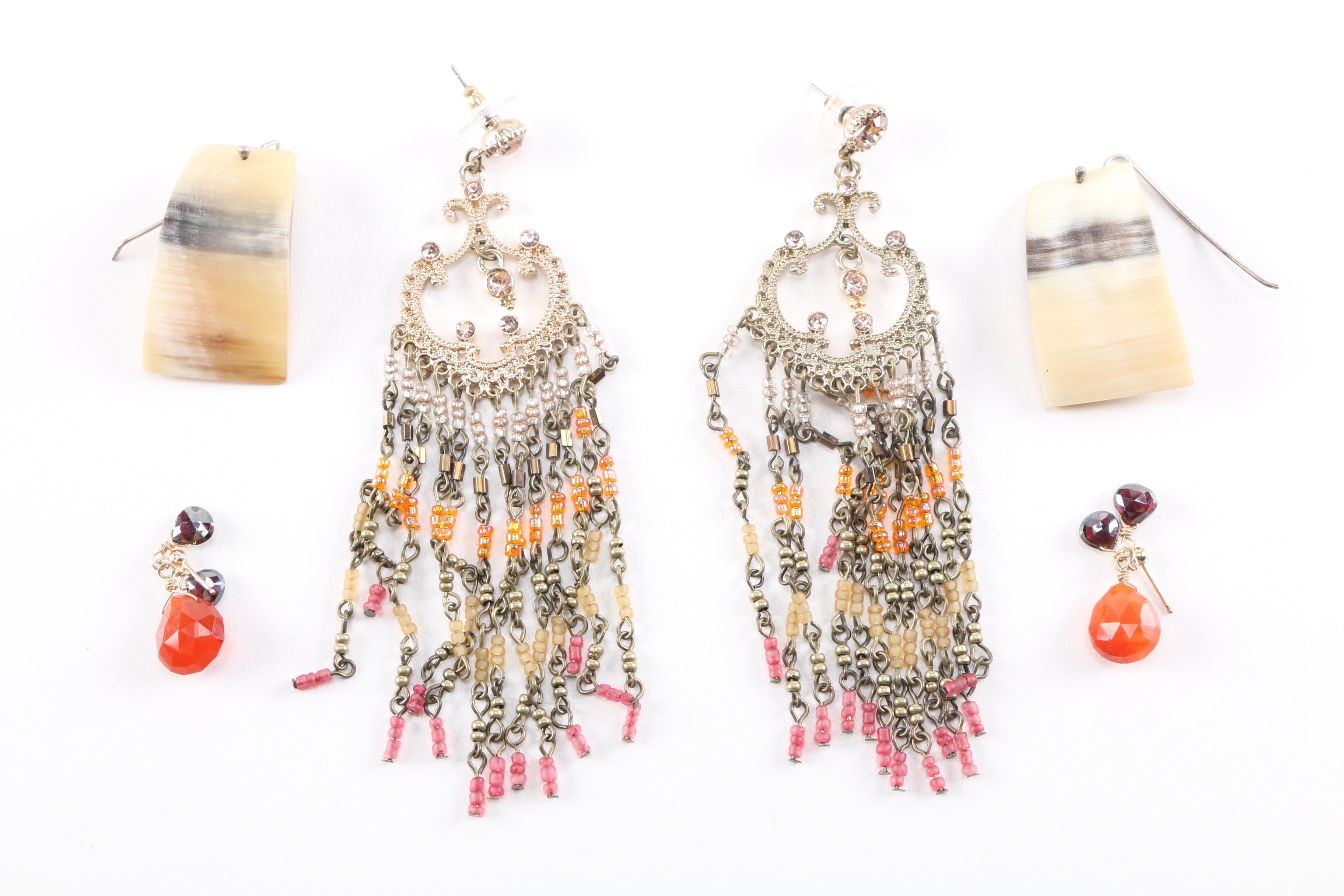 Stone and Coral Beaded Jewelry