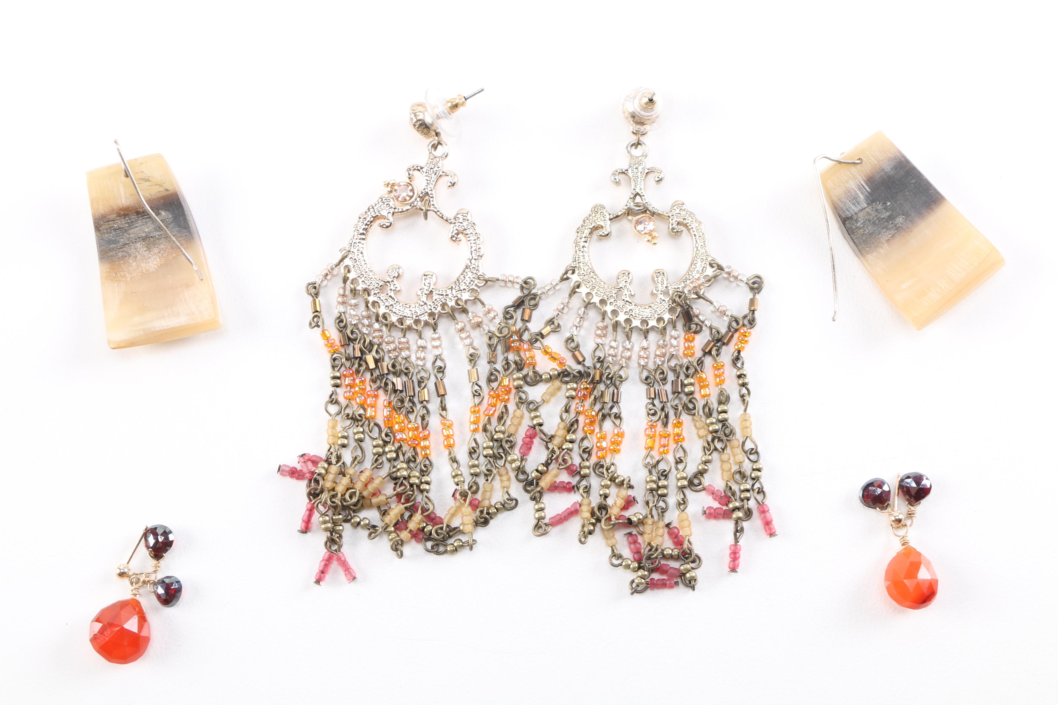 Stone and Coral Beaded Jewelry